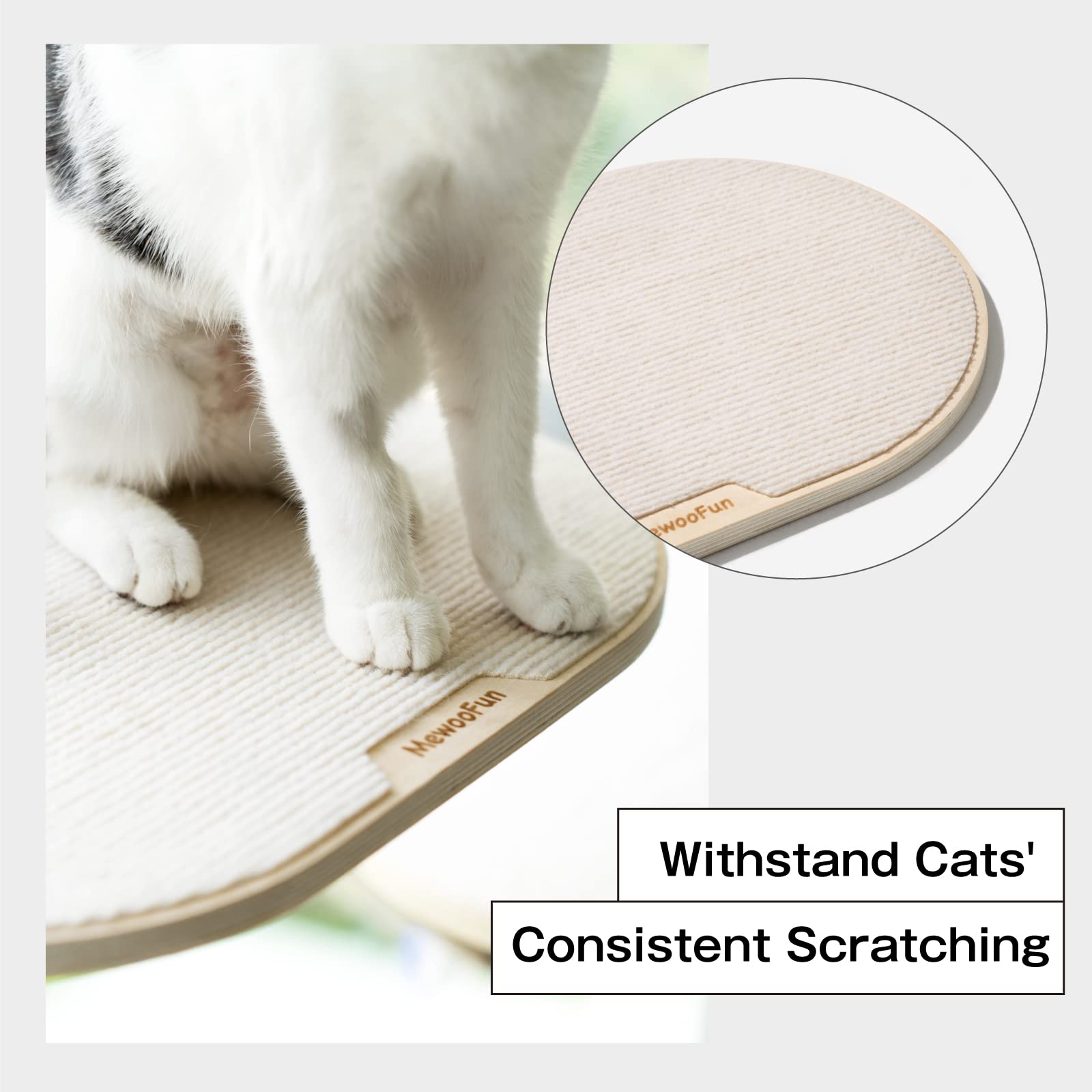 Mewoofun Cat Window Perch Hammock With Climbing Steps And Scratching Post Wooden Window Mounted Cat Bed For Indoor Cats (3 Pcs Cat Climber Set)