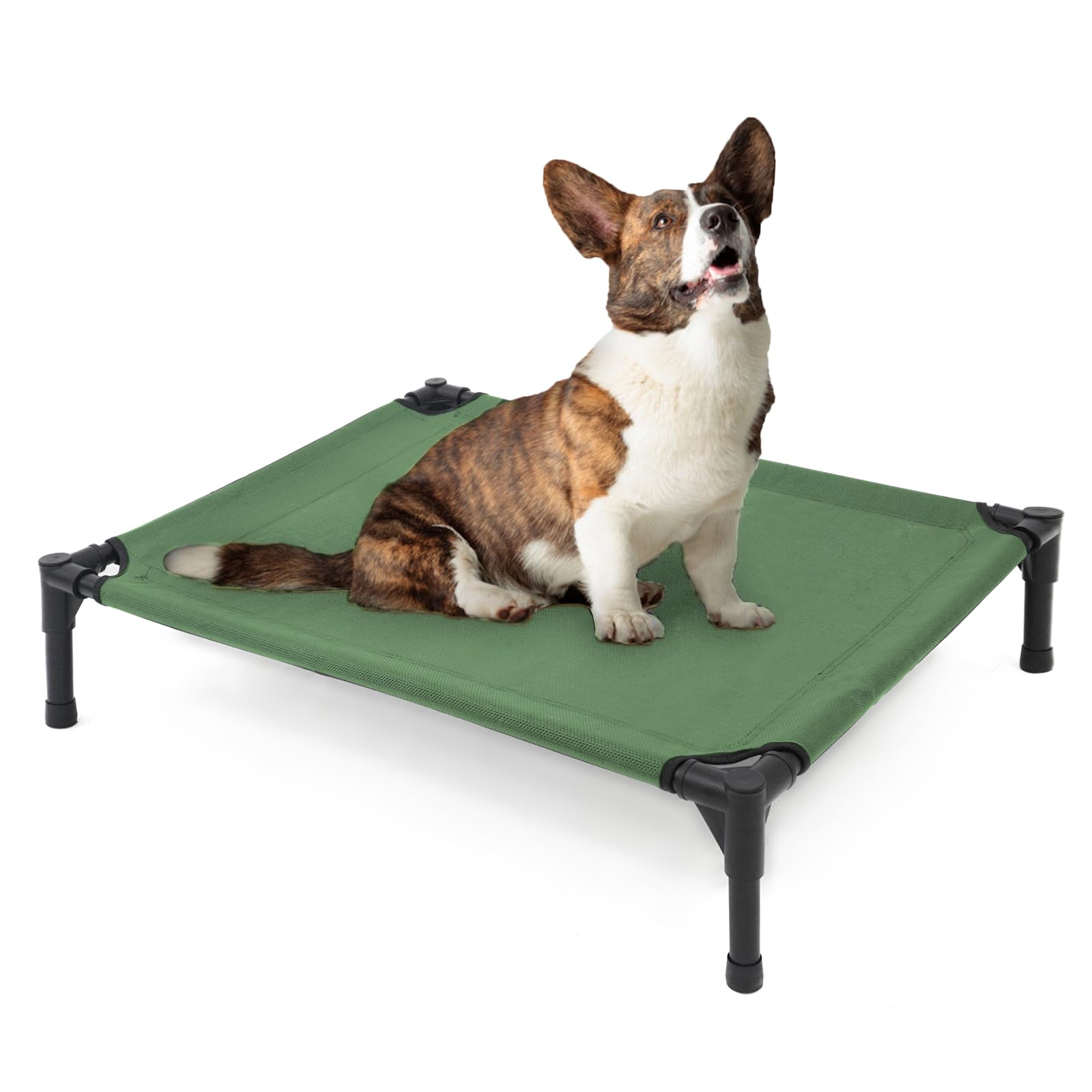 Garnpet Elevated Dog Bed For Medium Dogs, Raised Cot Fits Up To 150 Lbs, Heavy Duty With Durable Supportive Teslin Recyclable Wa