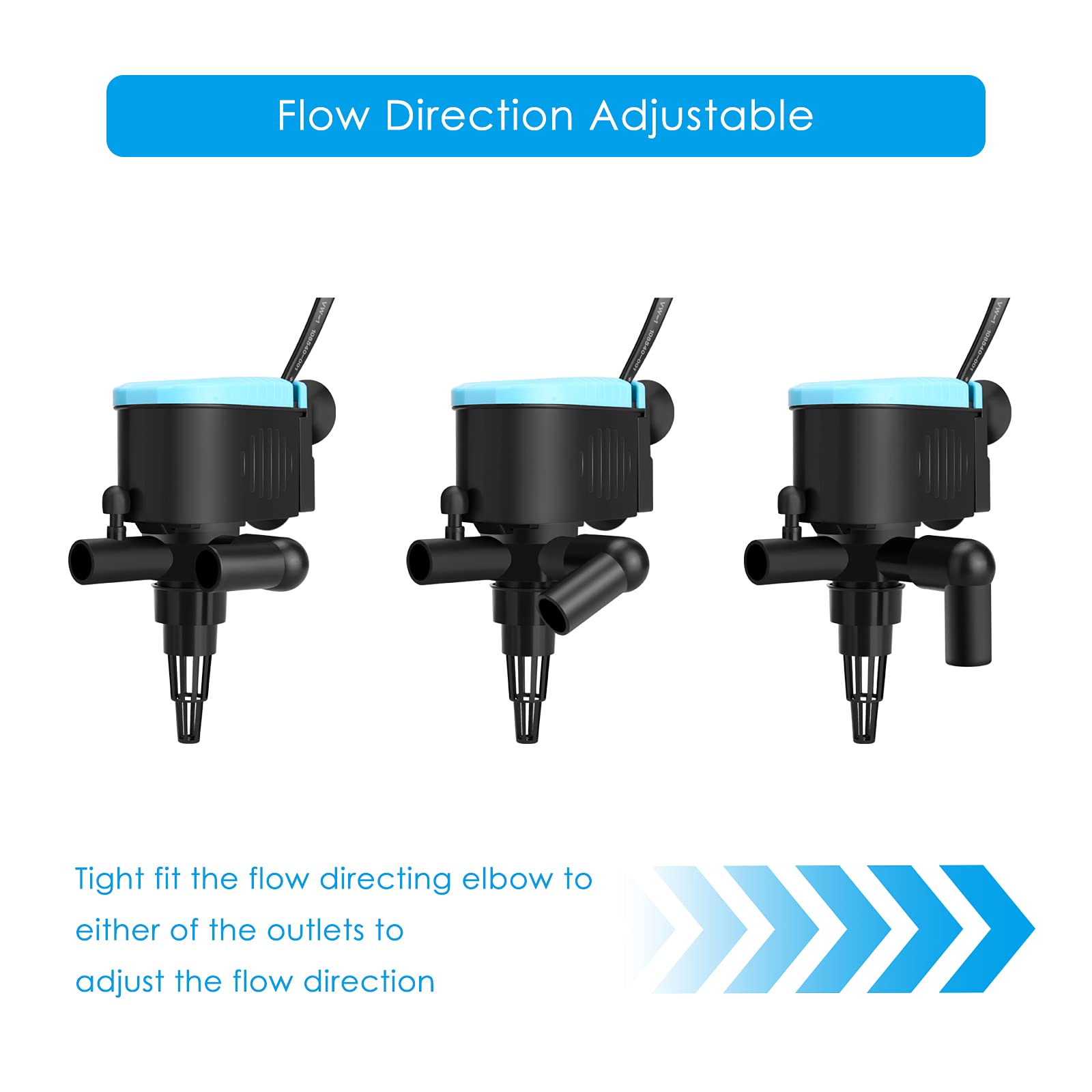 Kulife Aquarium Powerhead 300 Gph Circulating Water Pump For 70-100 Gallon Fish Tanks With Aerating Features