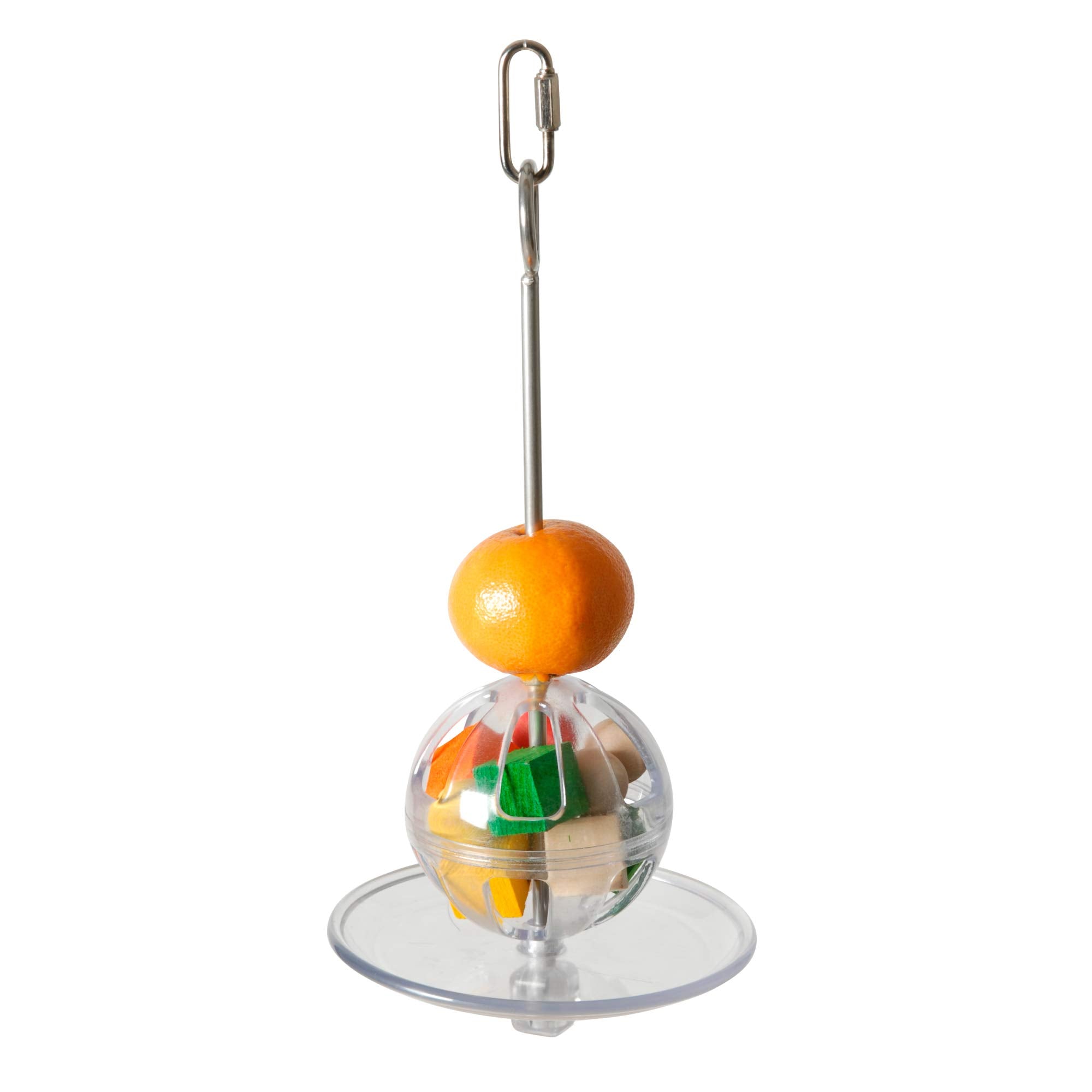 Featherland Paradise | Hanging Buffet Ball | Interactive Bird Toy and Treat Dispenser | Creative Foraging Systems | Ideal for Me