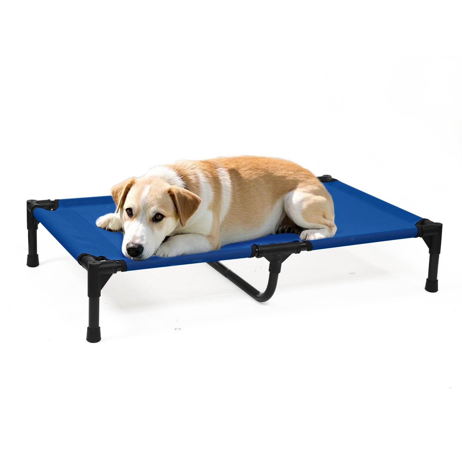 Kmfyzye Elevated Dog Bed Outdoor For Medium Dogs, Raised Dog Cot Bed Off The Ground With Breathable Mesh & Non Slip Feet, Lifted