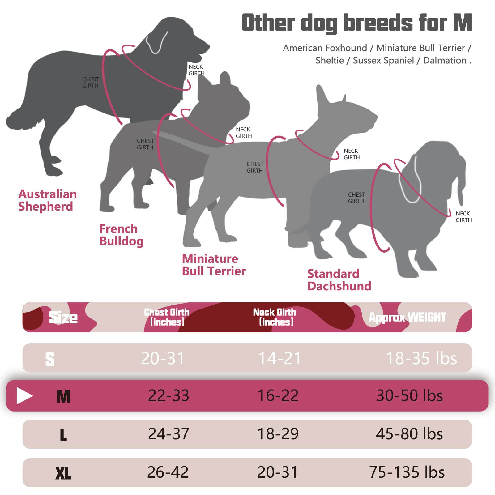 Auroth Tactical Pet Harness For Small Medium Large Dogs No Pull Adjustable, Reflective K9 Working Training Easy Control Vest Military Service Dog, Medium, Pink Camo