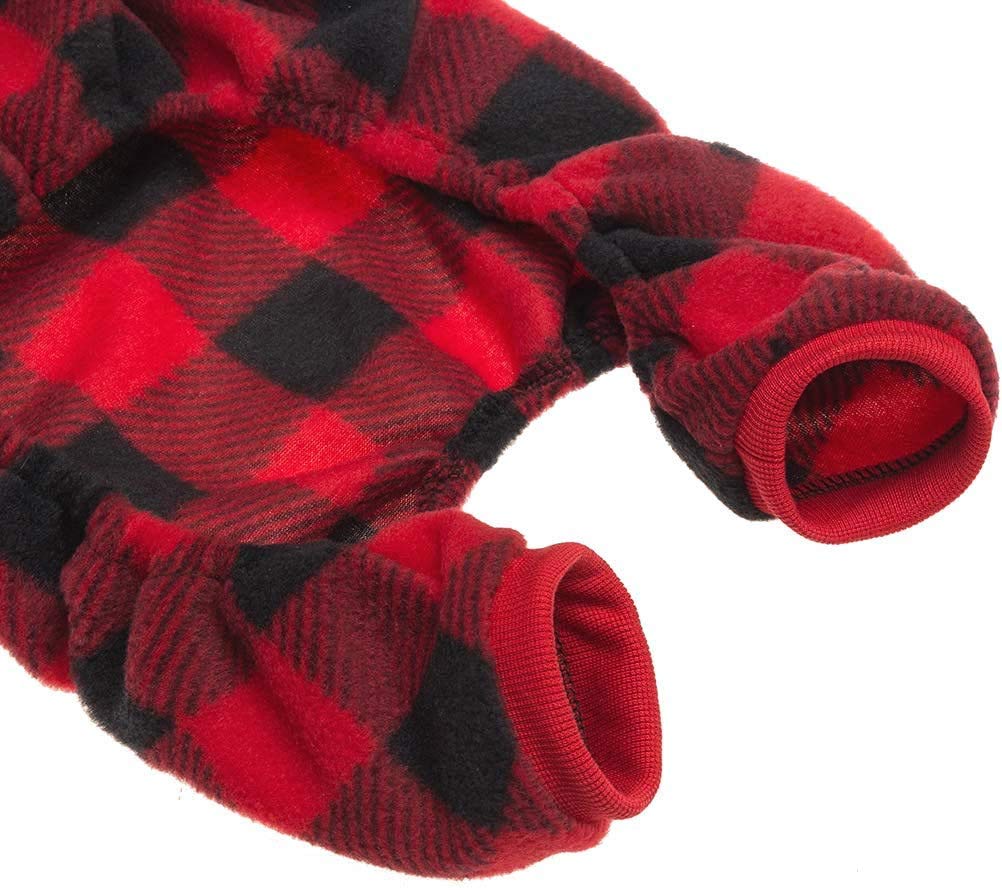 Scenereal Dog Pajamas For Small To Large Dogs Soft Pet Sweater Clothes Warm Puppy Onesie Outfits For Doggie Winter Christmas - D