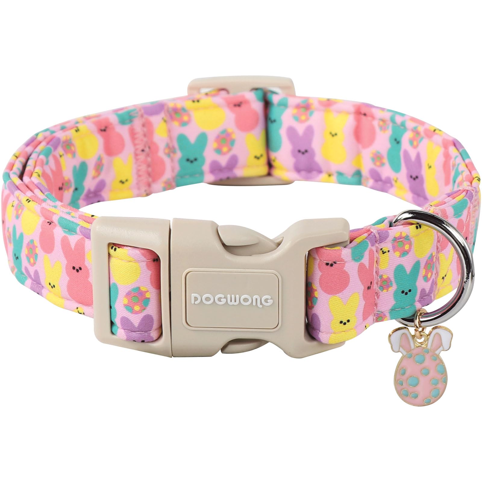 Dogwong Easter Bunny Eggs Adjustable Soft Collar For Large Dogs