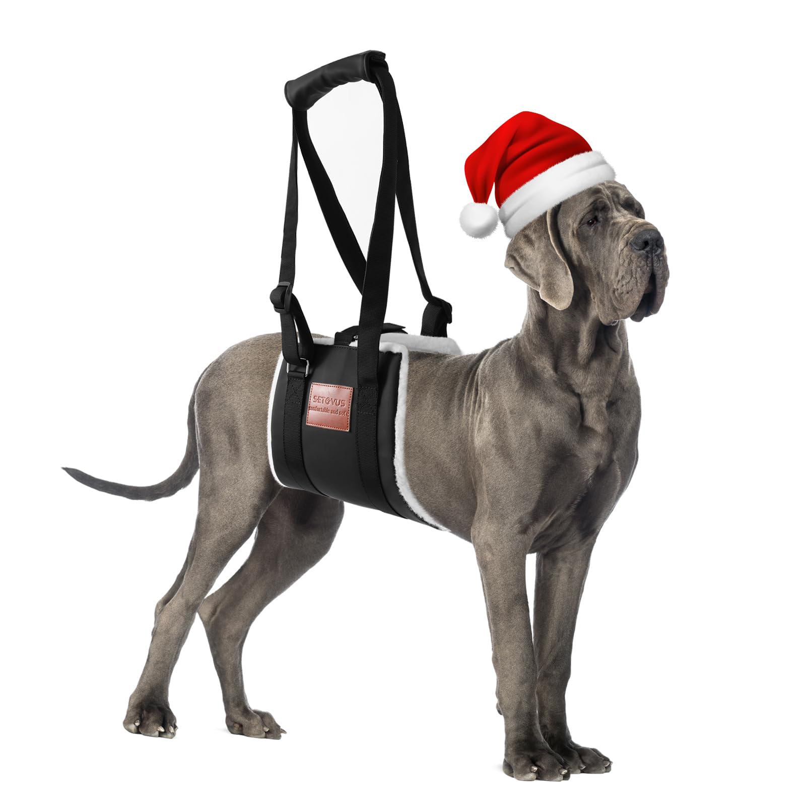 S-Etovus Dog Sling For Back Legs, Dog Lift Harness, Magic Tape Dog Sling For Large Dogs Hind Leg Support, Elderly Dog Lifter, He