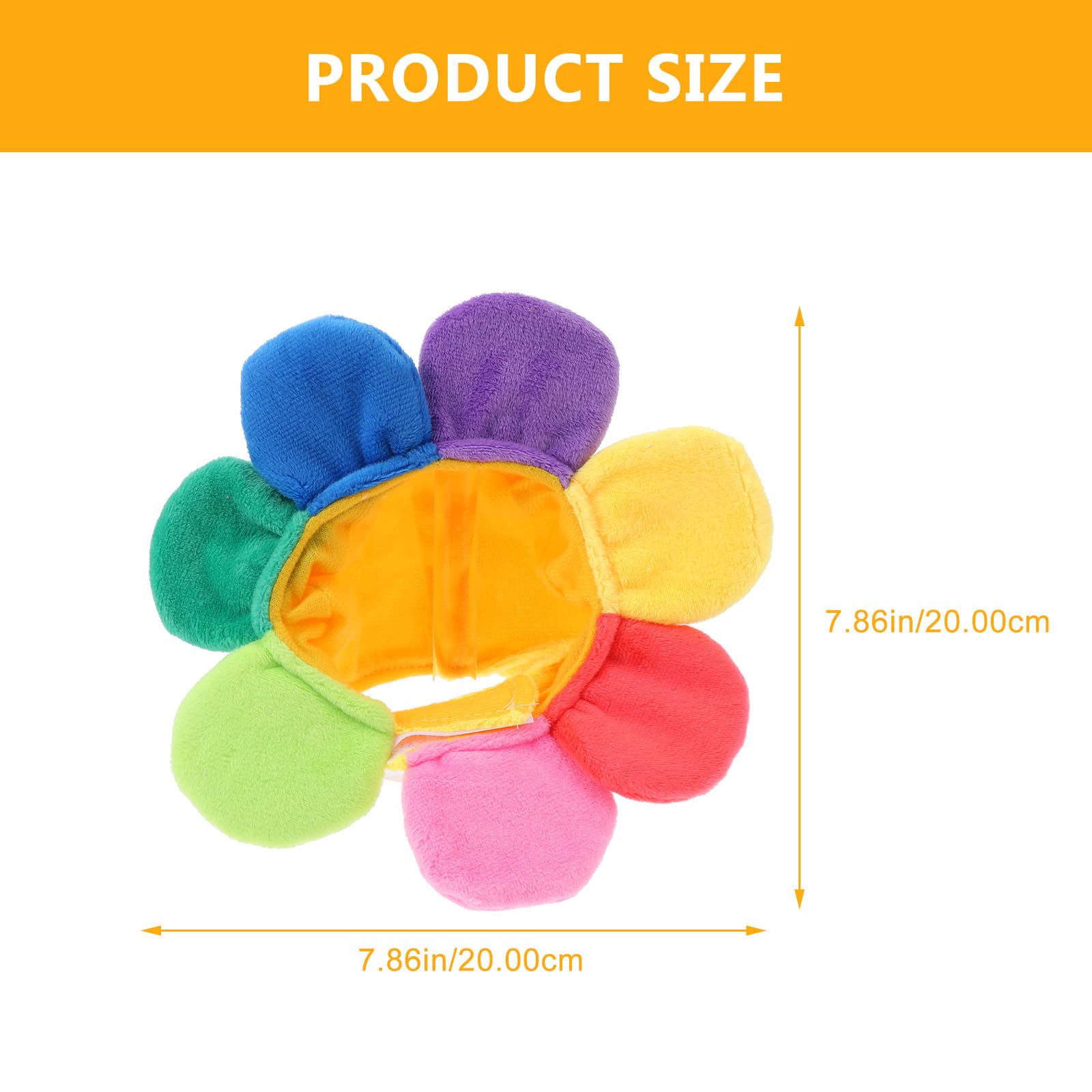 2 Pcs Pet Sunflower Hat: Pet Costume Hats Sun Flower Headband Cap Party Costume Dog Hat Cute Headwear for Cats Kitten Puppy