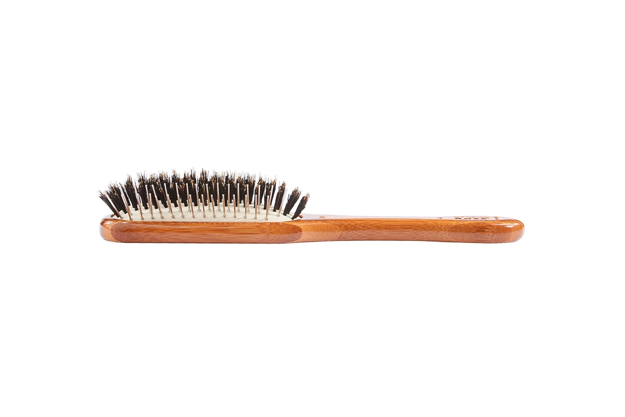 Bass Brushes Rectangle Boar Pet Brush With Bamboo Wood Handle