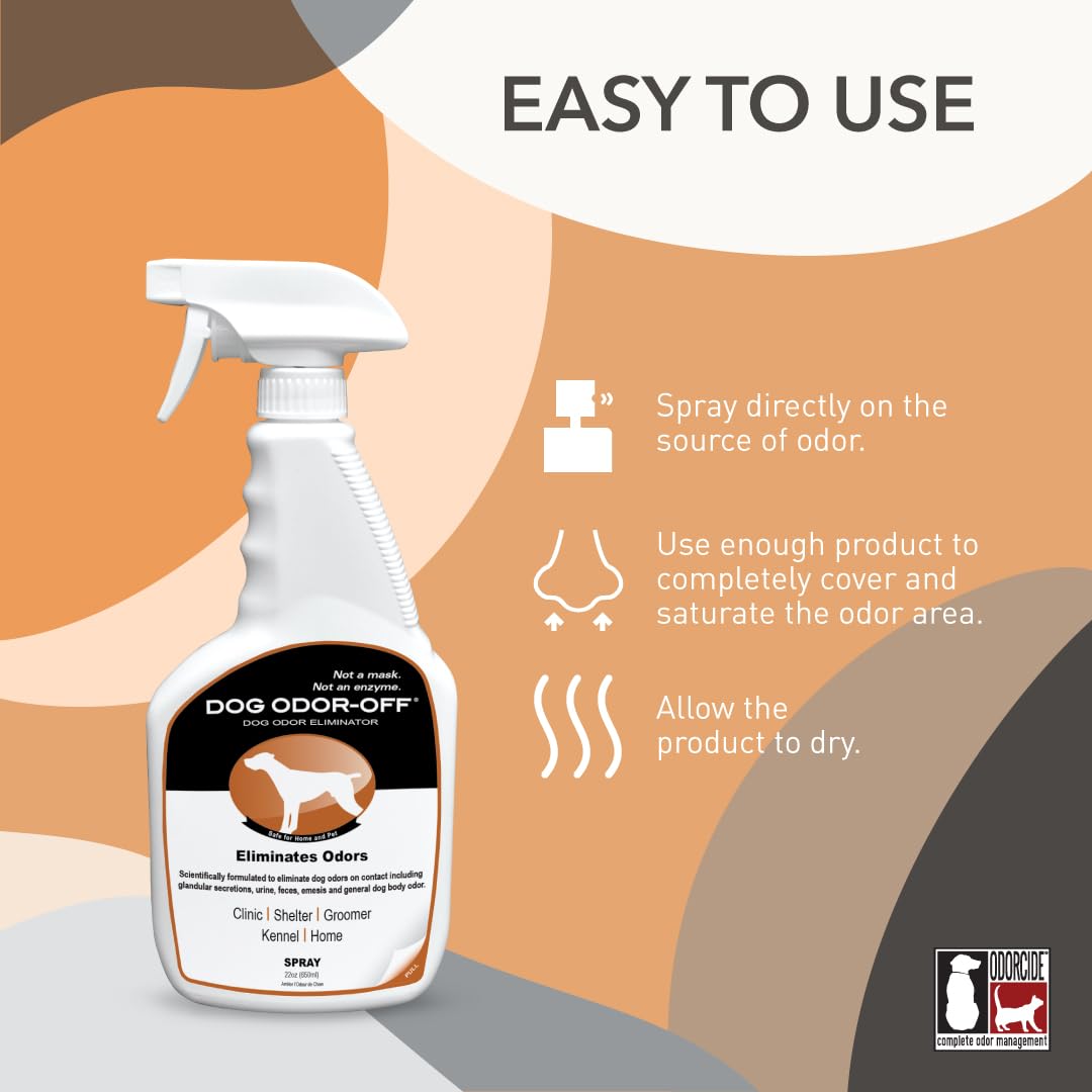 Thornell Dog Odor-Off Pet Odor Eliminator Spray Bottle - Ready To Use Dog Carpet Cleaner - Dog Urine Carpet Cleaner For Home, Gl