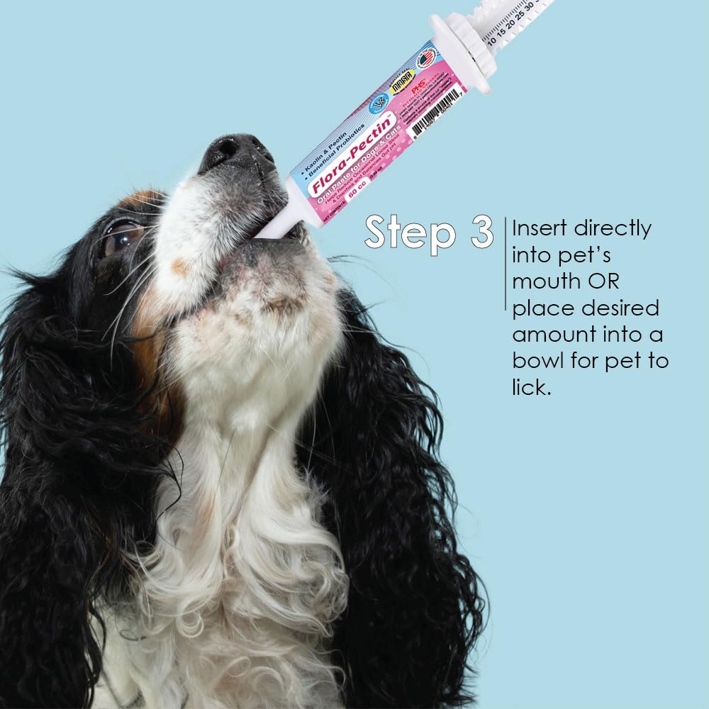 FLORA-PECTIN Oral Paste for Dogs & Cats-Helps Reduce Occasional Loose Stool & Diarrhea, Balance Gut pH, Support Normal Digestion