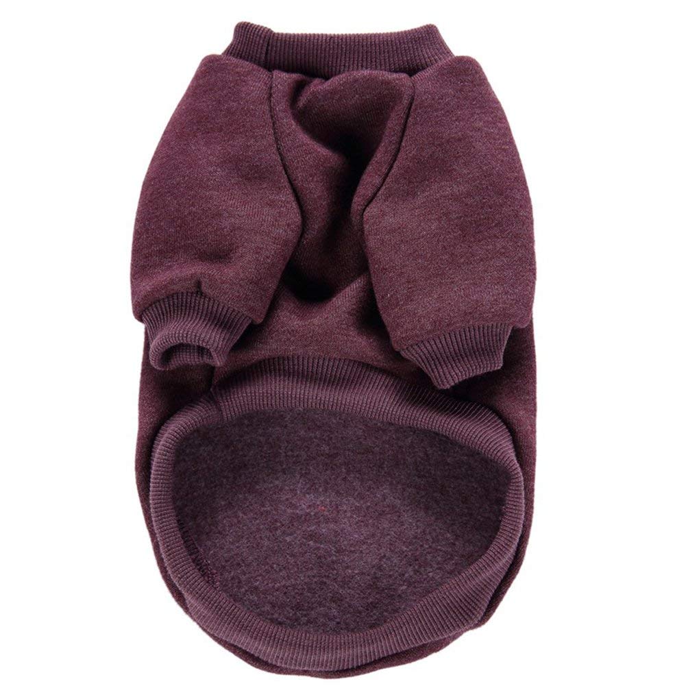 Chborless Pet Dog Classic Knitwear Sweater Warm Winter Puppy Pet Coat Soft Sweater Clothing For Small Dogs (Xl, Purple)
