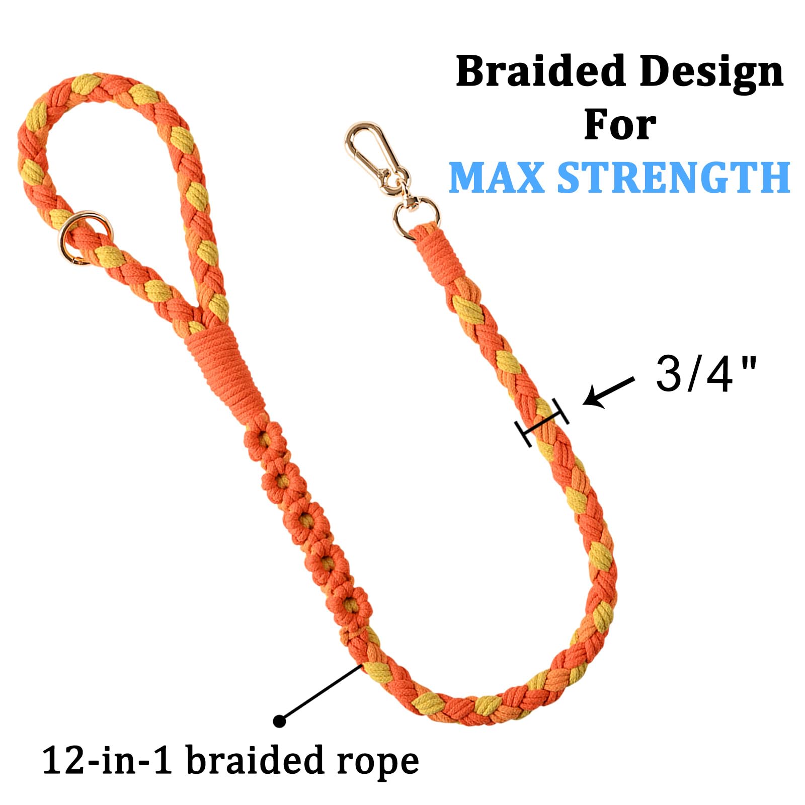 Dual Dog Leash,Double Dog 360 Swivel No Tangle Walking Leash,Comfortable Shock Absorbing Reflective Bungee For Two Dogs(Orange)