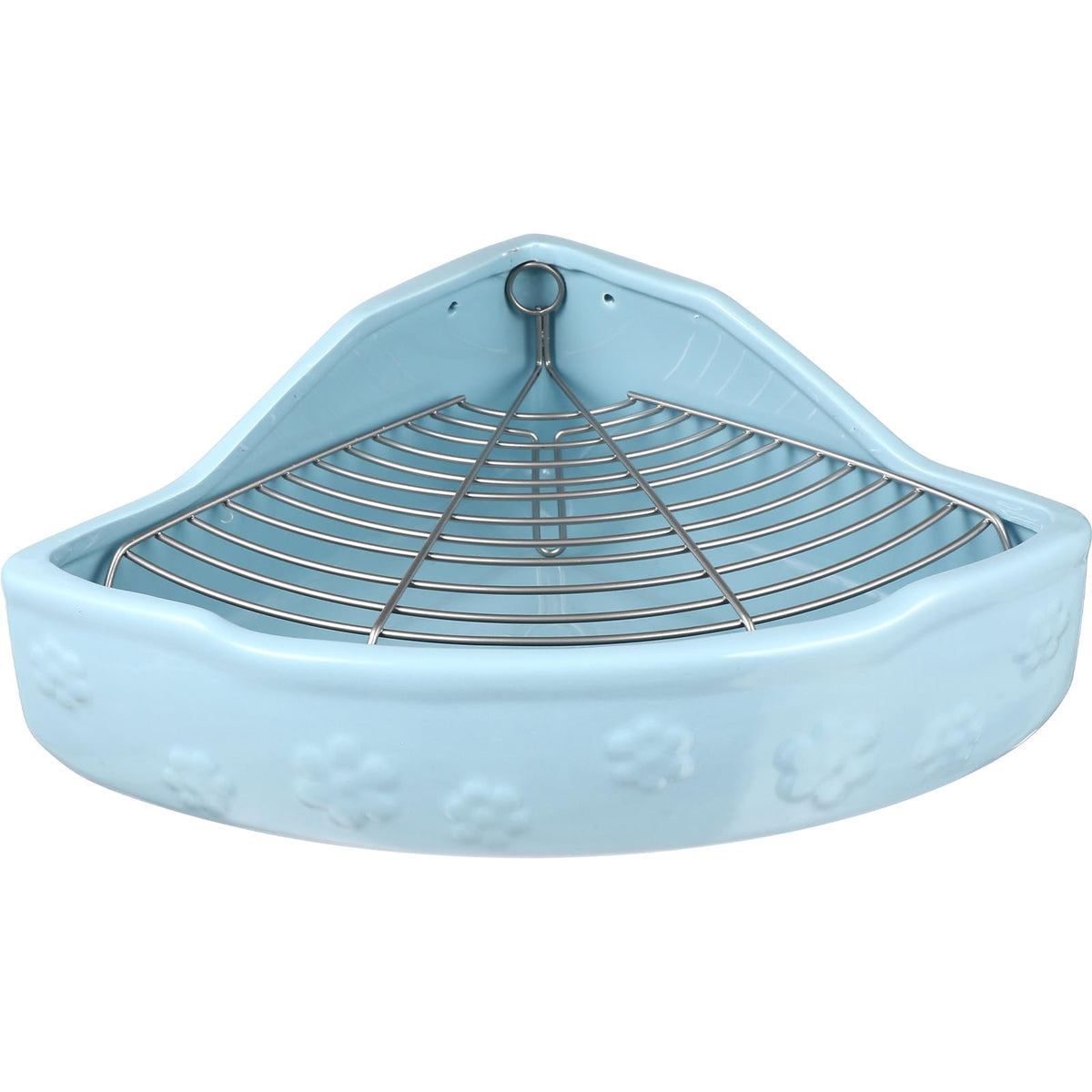 Small Animal Litter Cage Ceramic Triangle Potty Trainer Corner Litter Ferret Litter Box Bedding Box Pet Pan For Rabbit Bunny Chi