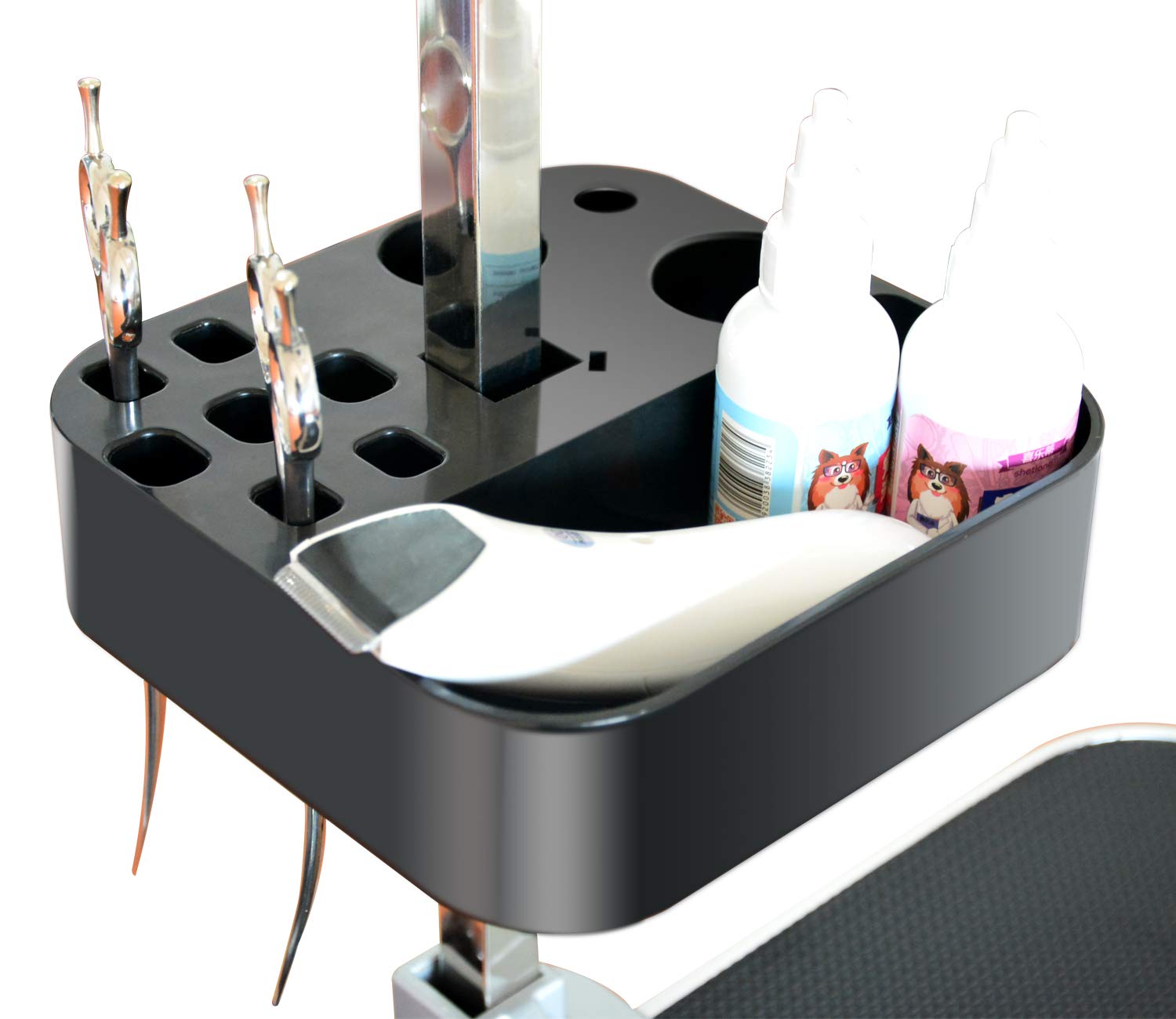 Shelandy Portable Pet Grooming Tools Holder For Dog Grooming Table And Arm