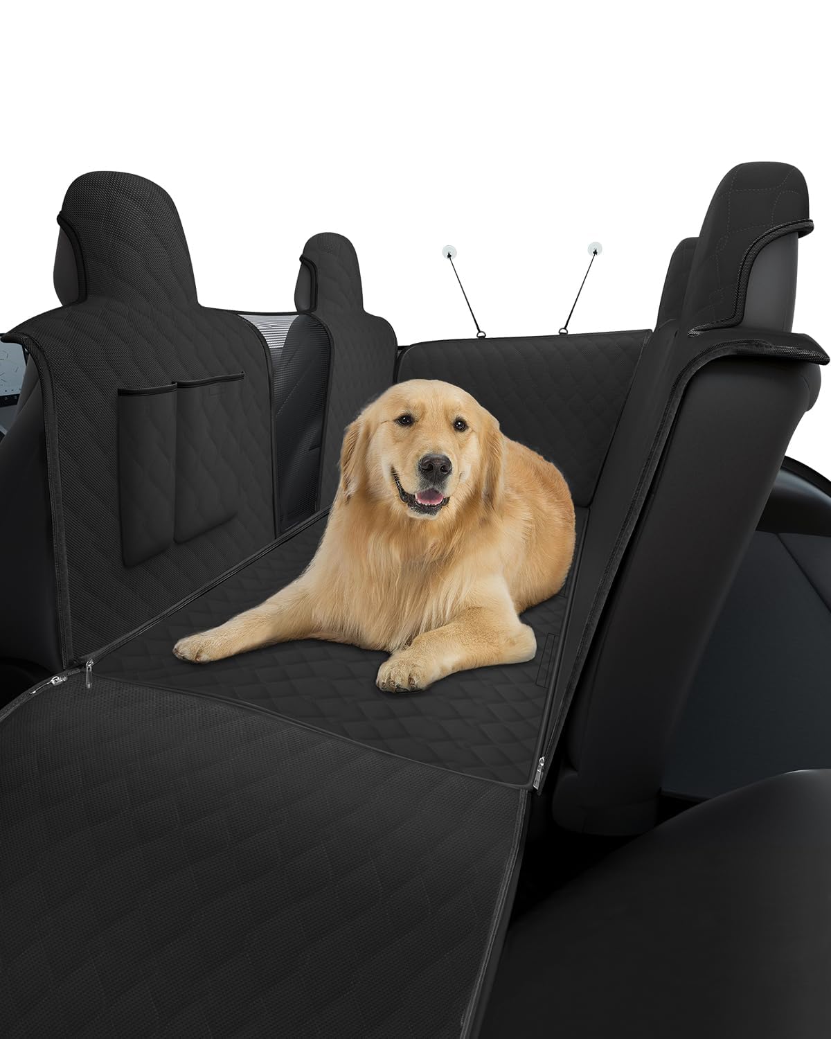 Shademax Dog Seat Covers For Back Seat, For Tesla Model Y /3 Seat Covers For Pet Backseat Cover For Dogs, Waterproof Dog Hammock