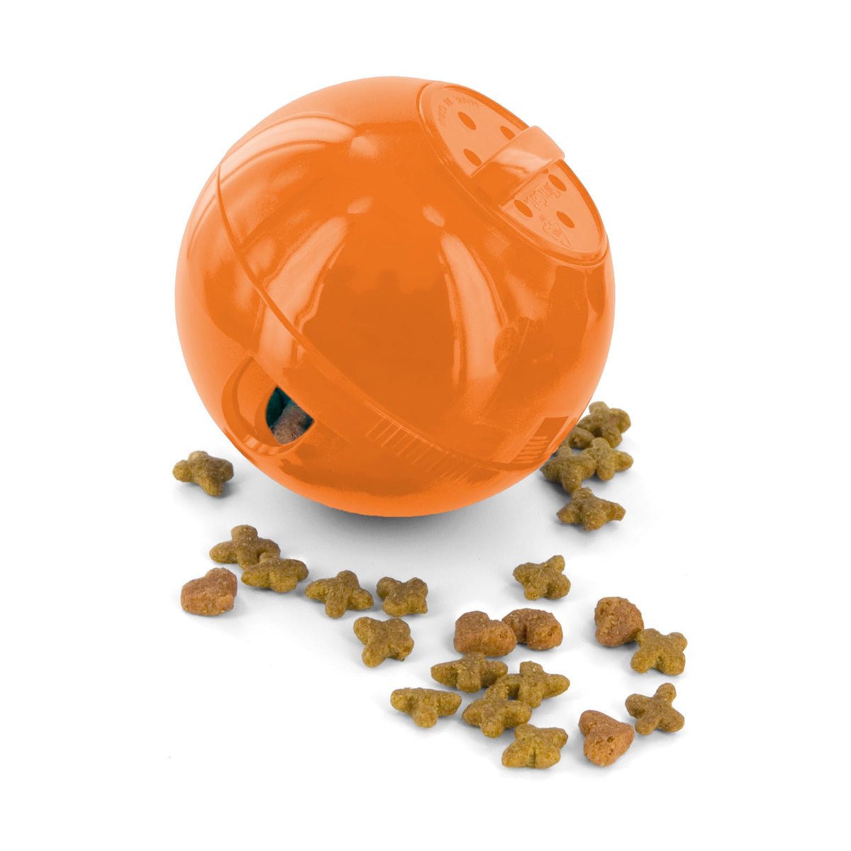 Petsafe Slimcat Feeder Ball - Interactive Game For Your Cat - Fill With Food And Treats - Orange