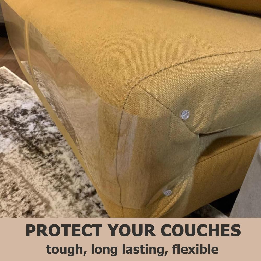 10 Pcs Furniture Protectors From Cats, Clear Self-Adhesive Cat Scratch Deterrent, Couch Protector 4 Pack X-Large (18'L 12'W) + 4 Pack Large (18'L 9'W) + 2 Pack (18'L 6'W) Cat Repellent For Furniture,