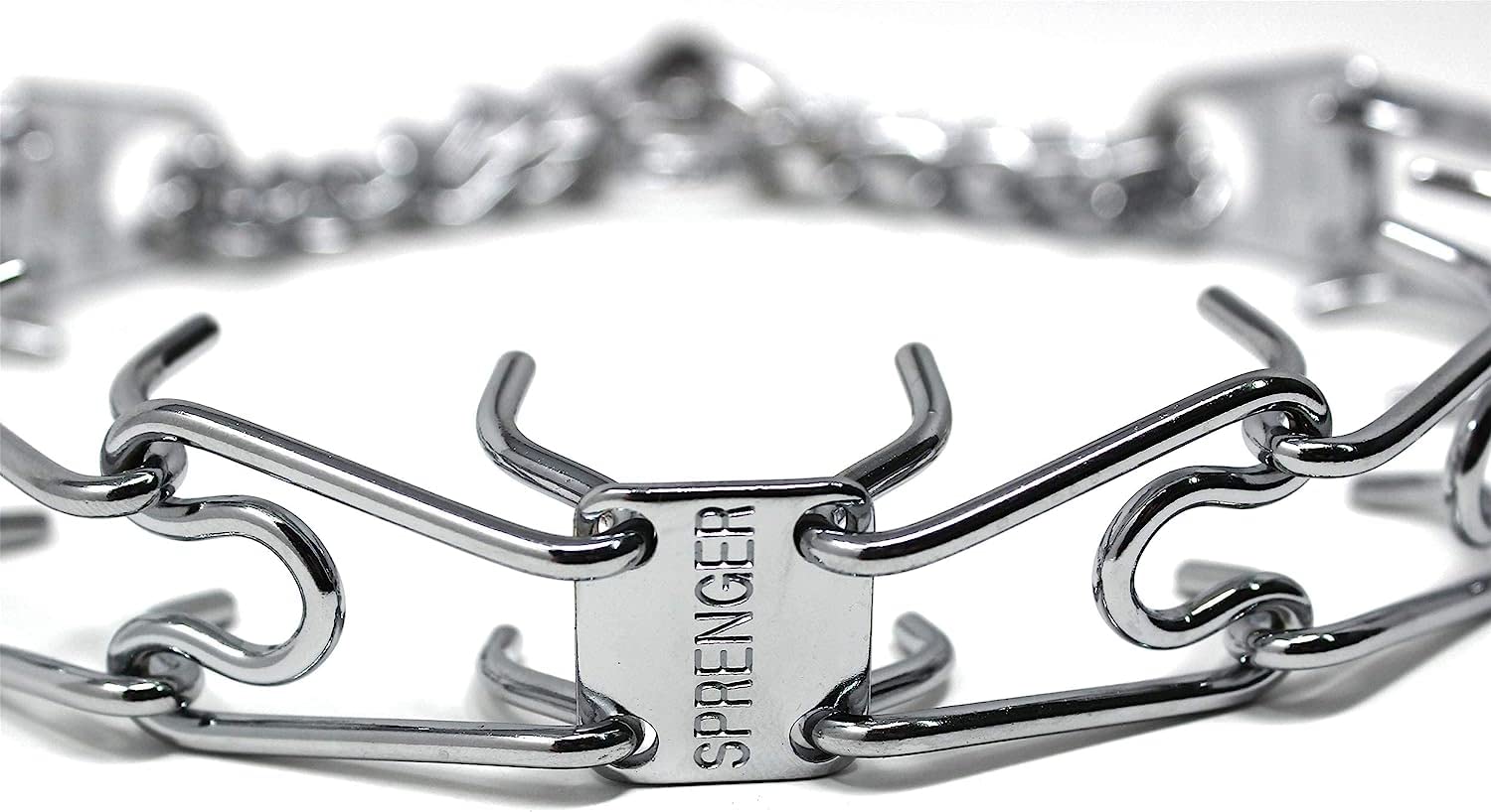Herm Sprenger Prong Dog Training Collar Ultra-Plus Chrome Plated Steel No Pull Collar For Dogs Made In Germany 20In X 3.0Mm (Neck Size Up To 16In)