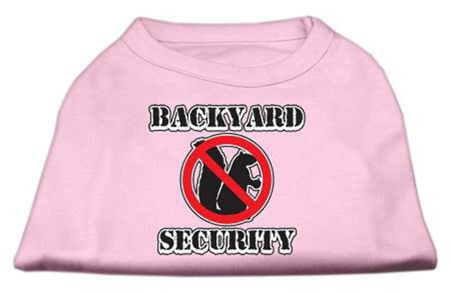 Mirage Pet Products 12-Inch Backyard Security Screen Print Shirts, Medium, Bright Pink