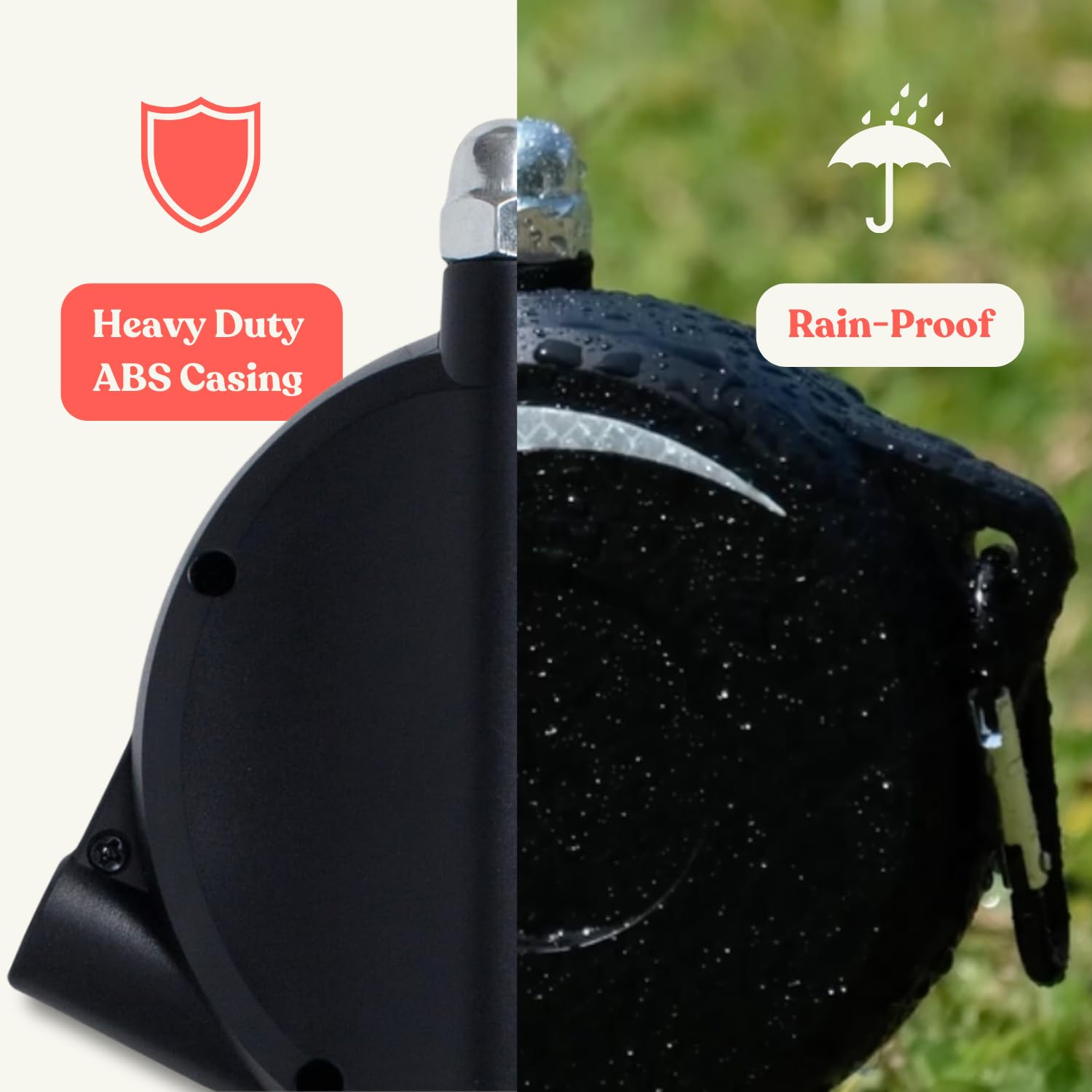 Heavy Duty Wall Mount Retractable Dog Tie Out Cable For Small To Large Dogs-No Tangle Tie Out Rope For Secure Yards/Garden-Heavy