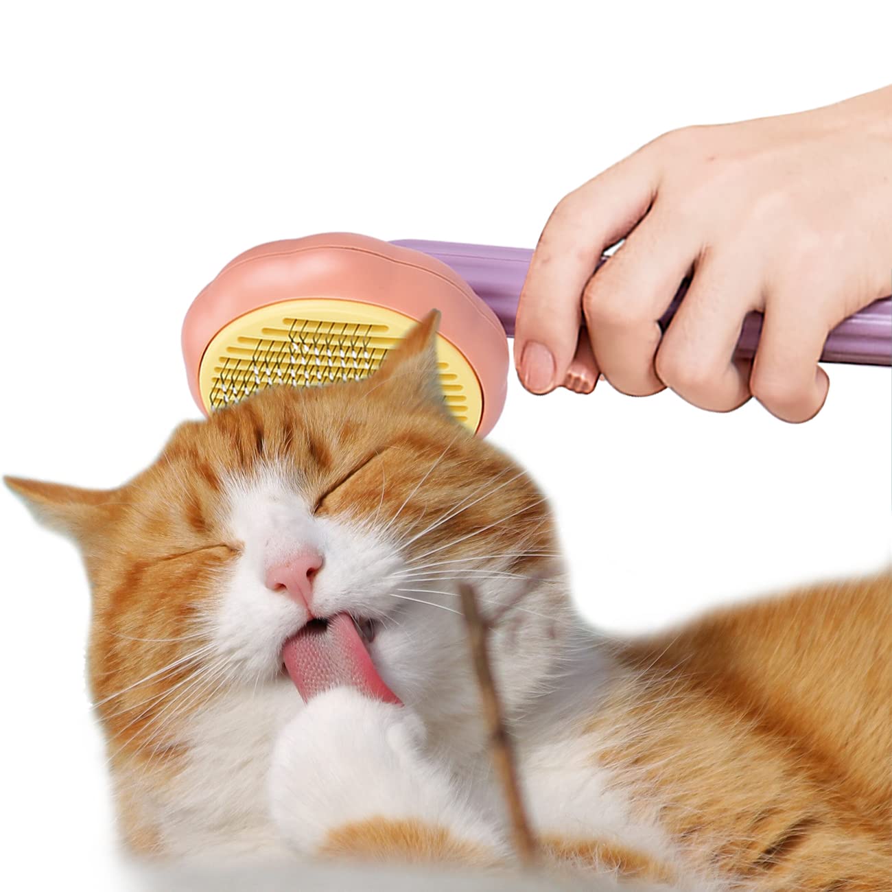 Aimondow Self-Cleaning Pet Brush Grooming Comb For Cats Dogs Hair Shedding Tools For Tangled Hair Removing Cleaning Massage