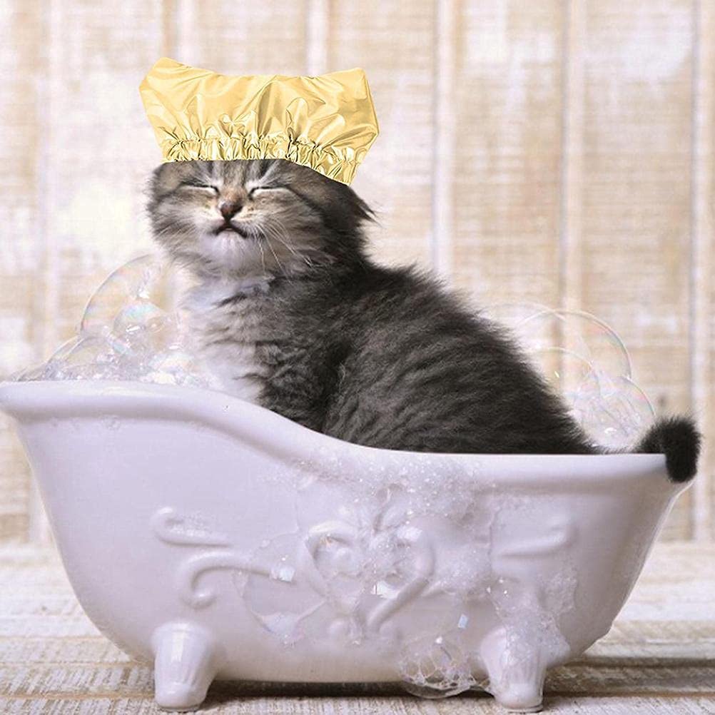 Zerodis Pet Shower Hat, Pet Shower Ear Shower Dog Ear Covers Overhanging Pet Bath Ear For Cats And Dogs Pet Supplies (B)