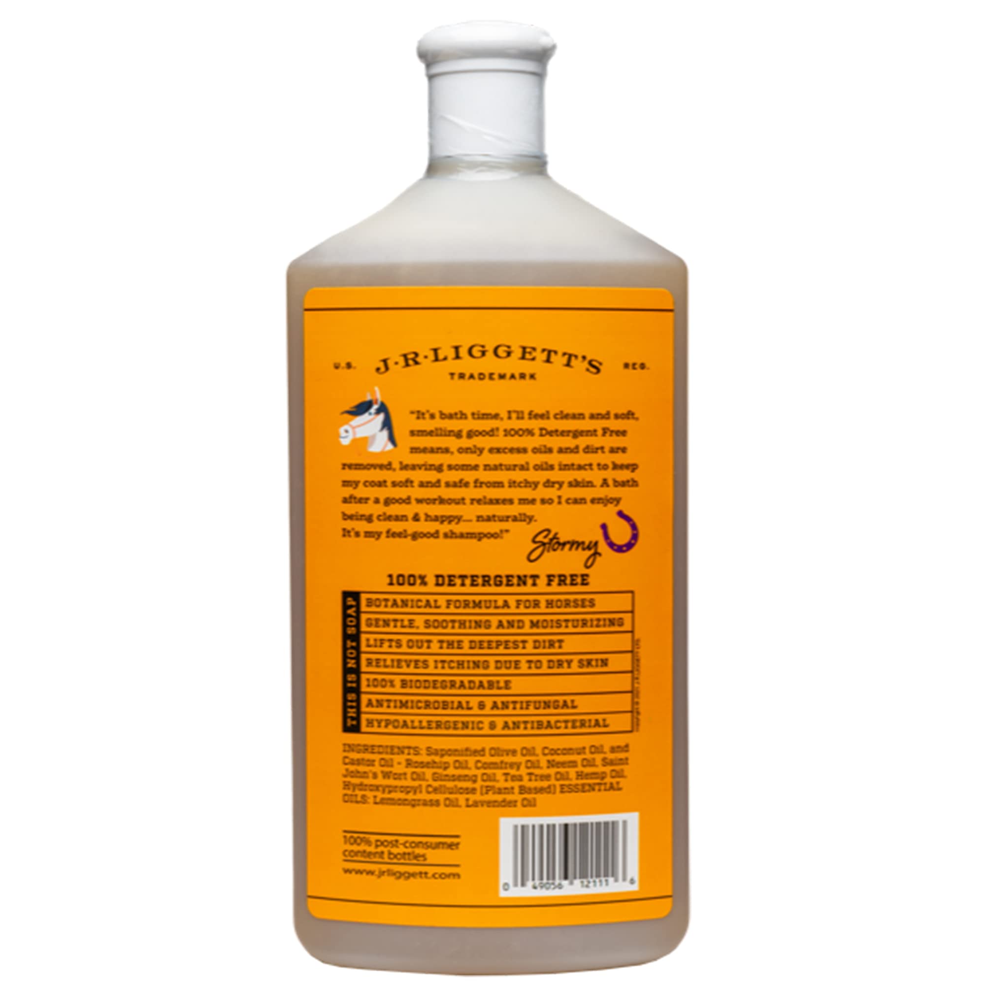 Jrliggett'S Botanical Horse Liquid Shampoo For Sensitive Skin | Hypoallergenic Biodegradable Shampoo Formula For Horses | 100% E