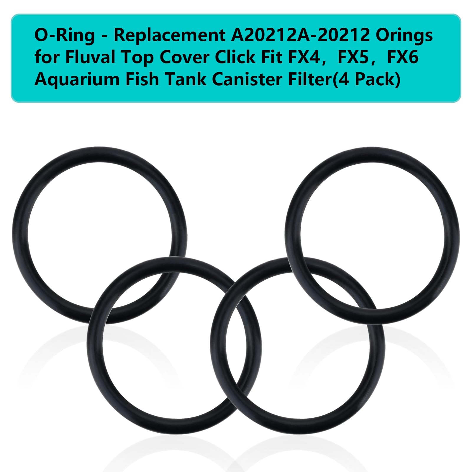Stpctou A20212 A-20212 Top Cover Click-Fit O-Ring, Compatible With Fx4 Fx5 Fx6 Aquarium Fish Tank Seal Gasket Ring, Rubber Seali