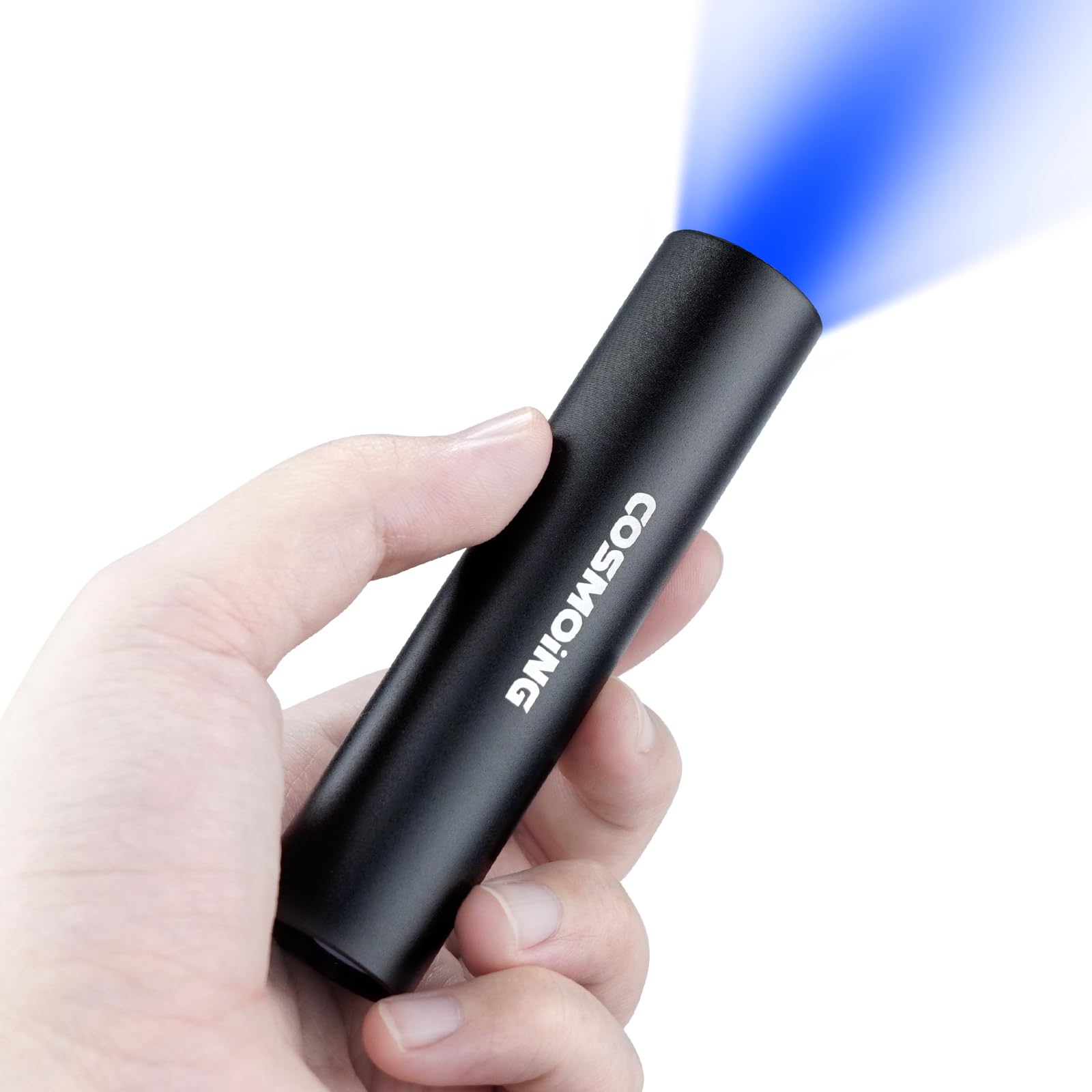 Cosmoing Uv Flashlight Usb Rechargeable, 365Nm Black Light Flashlight, Mini & Powerful Ultraviolet Flashlight Portable Detector