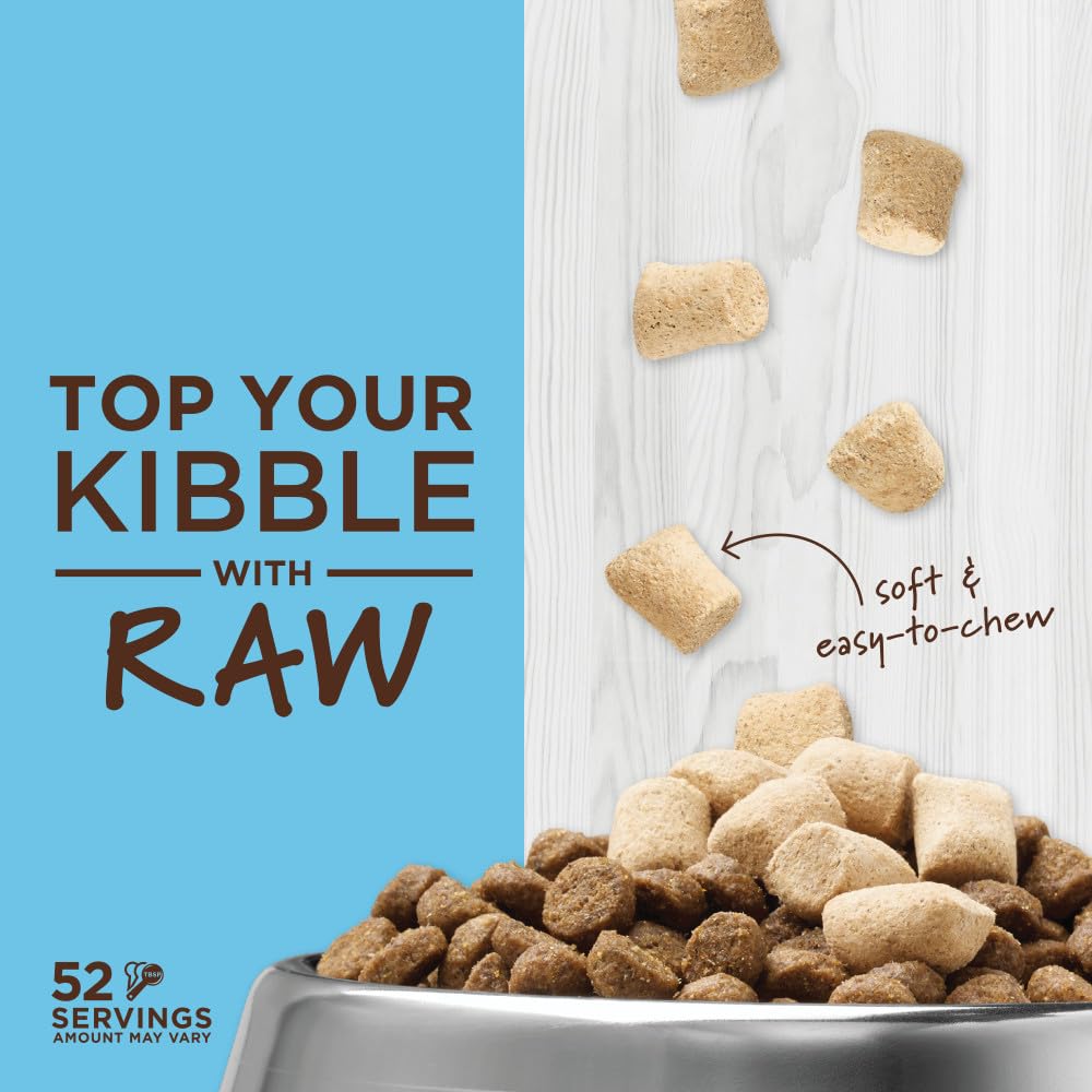 Instinct Raw Boost Mixers Freeze Dried Cat Food Toppers for Dry Food, Grain Free Cat Food Toppers - Pollock Recipe for Cats, 5 o