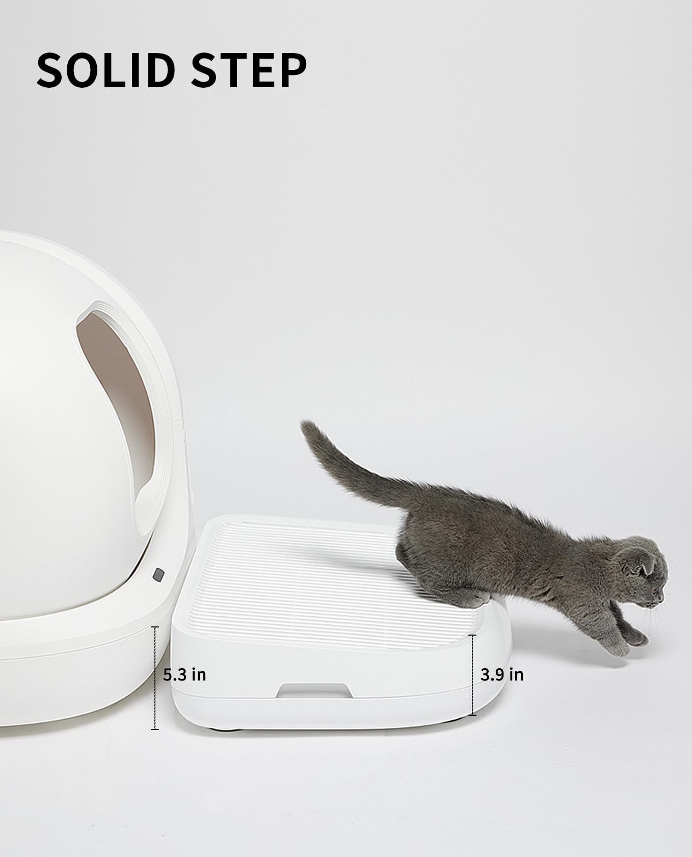 Petkit Cat Litter Ramp For Purax, Puramax, Puramax 2 And Purobot Pro Max Self-Cleaning Cat Litter Box Step Stairs, Double Layere