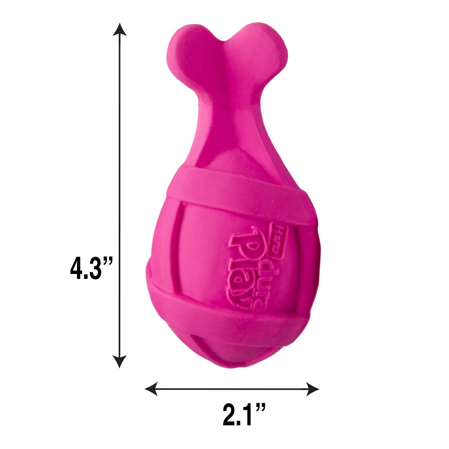 Hartz Dura Play Bacon Scented Rocket Dog Toy, Small , 1 Count