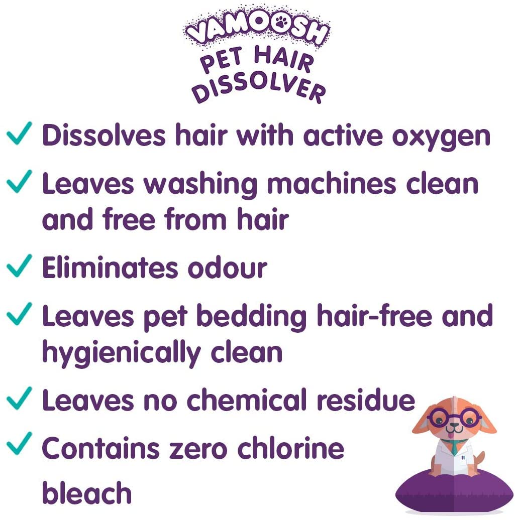 Vamoosh Pet Hair Dissolver 3X100G (1 Box) Up To 3 Washes