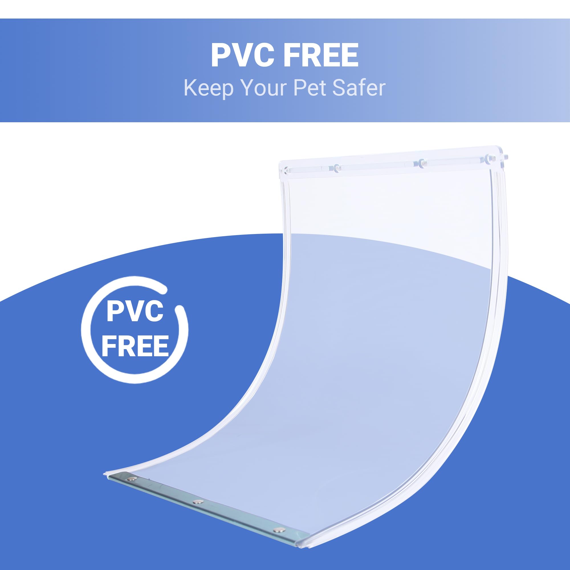 Dog Door Replacement Flaps - Large Measures 10.5'' X 15'', Dog Door Flap Compatible With Ideal Pet Original Plastic Pet Door - R