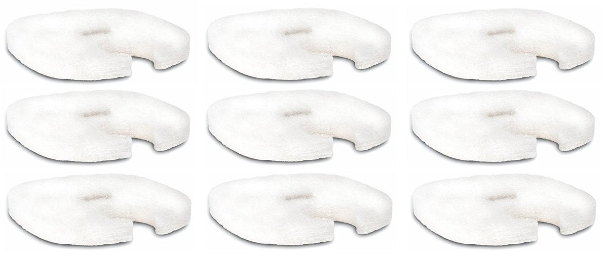 AquaTop (9 Filters) Replacement White Filter Pads for The Forza Series Canister Filters (FZ9 UV and FZ5)