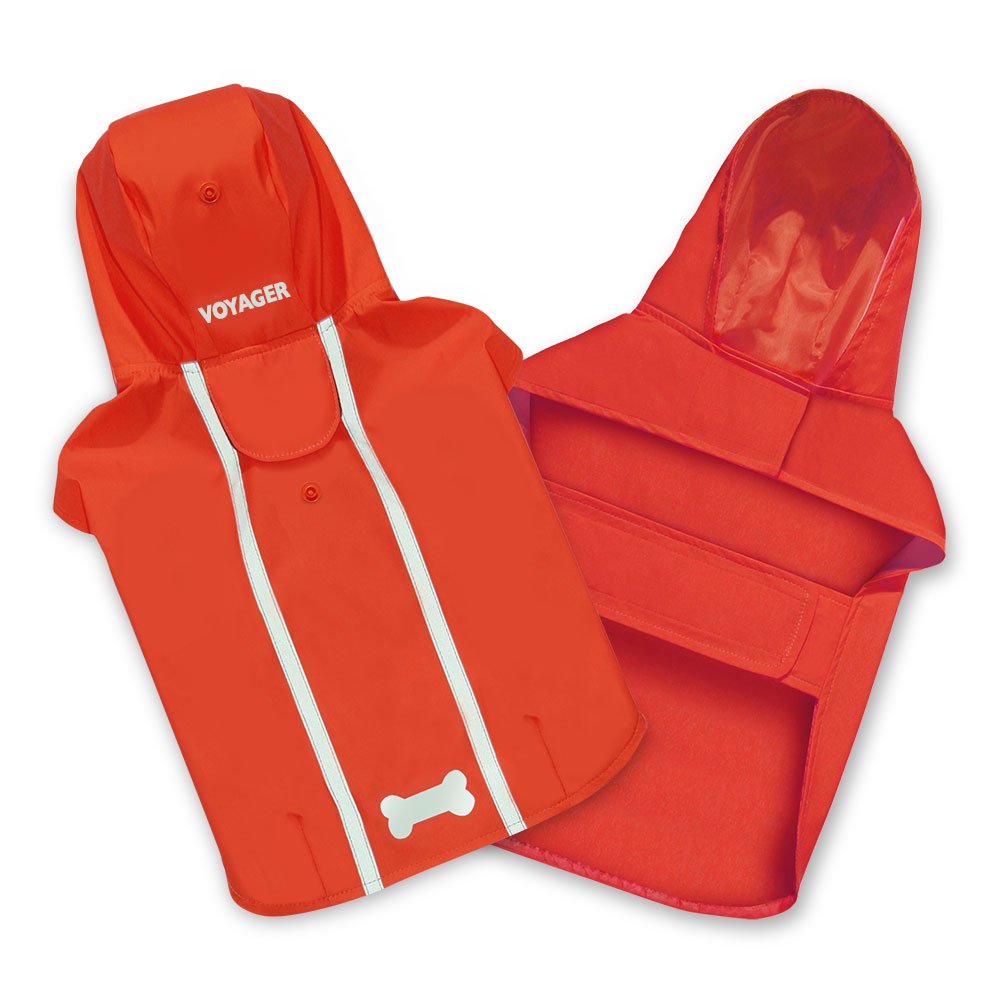 Voyager Waterproof Dogs Raincoat - Rain Poncho by Best Pet Supplies - Red, X-Small, Chest: 12.5 ~ 16 (253-RD-XS)