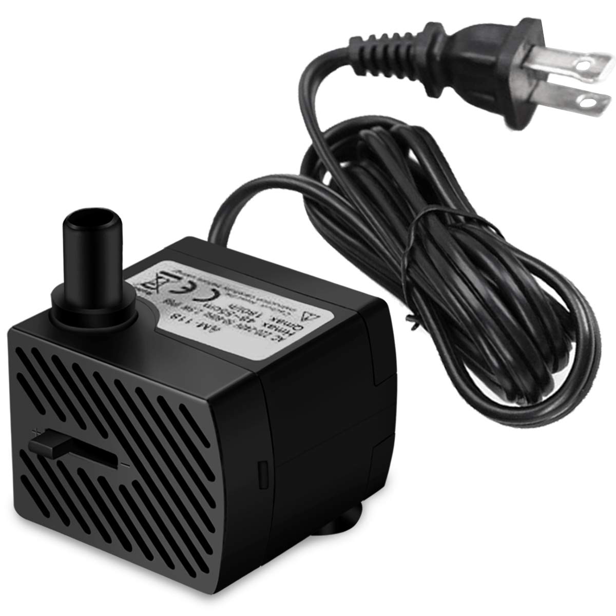 Domica 3W 50Gph Mini Submersible Water Pump, Small Fountain Pump For Pond, Aquariums, Fish Tank, Tabletop Fountain, Pet Fountain, Indoor Or Outdoor Fountain