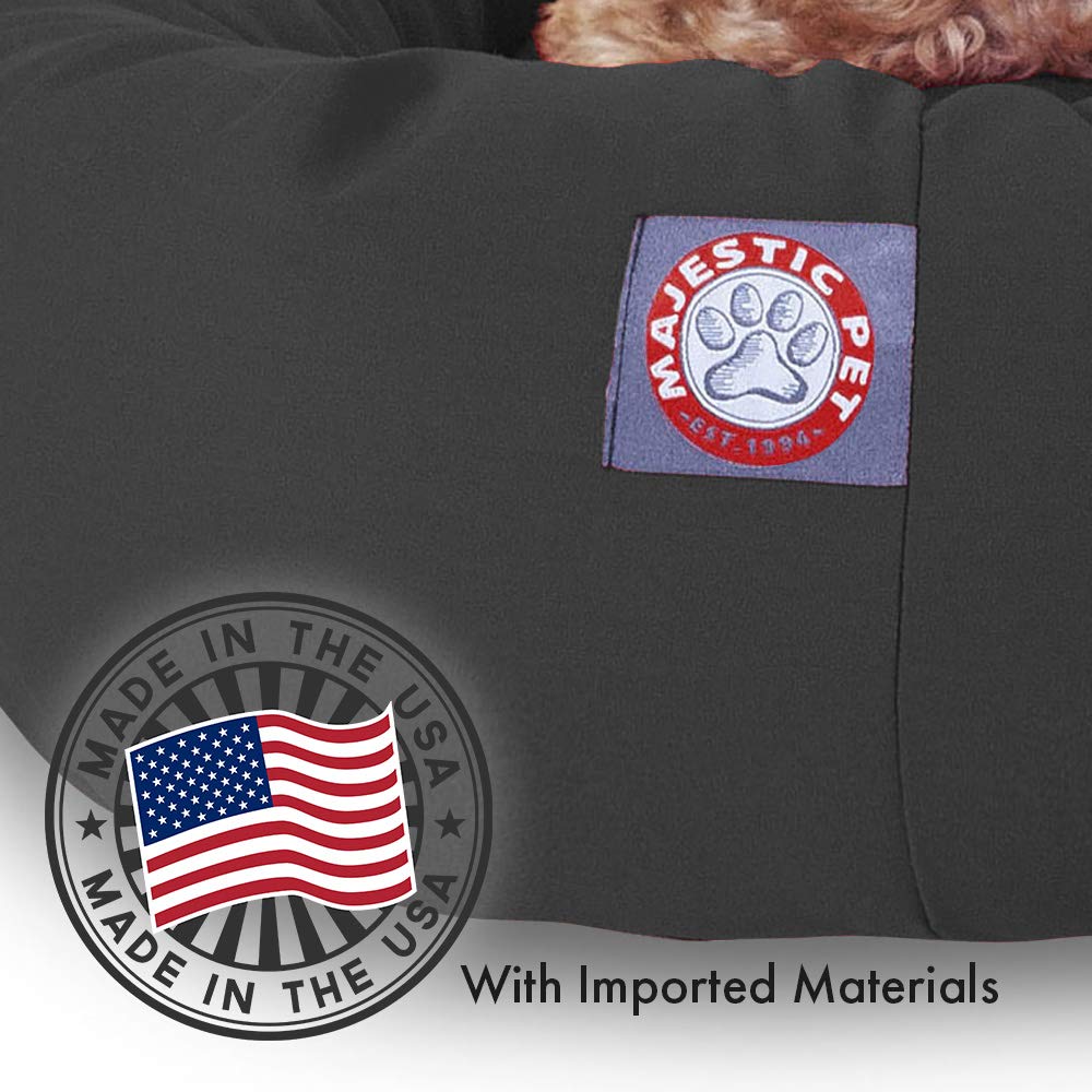 Majestic Pet 52 Inch Gray Bagel Dog Bed Products