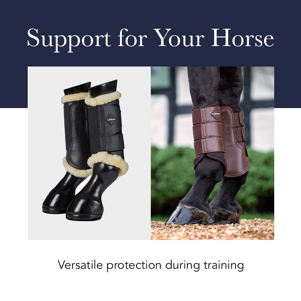 Lemieux Grafter Brushing Horse Boots - Protective Gear And Training Equipment - Equine Boots, Wraps & Accessories (Azure - Large