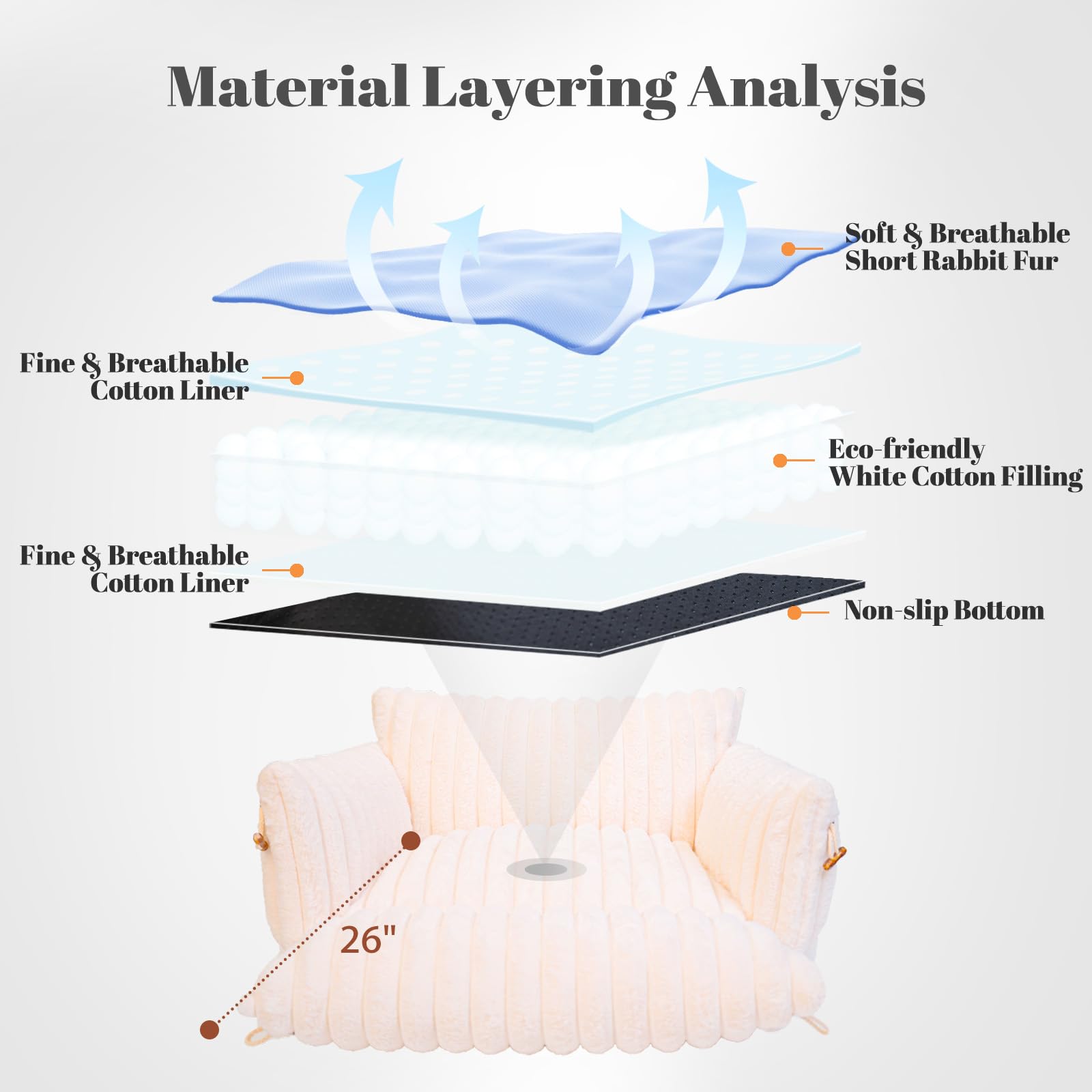 Cheerhome Pets Cat Couch Bed For Indoor Cats Fluffy Cat Sofa Recliner With Removable Washable Cover Cute Pet Lounge Suitable For