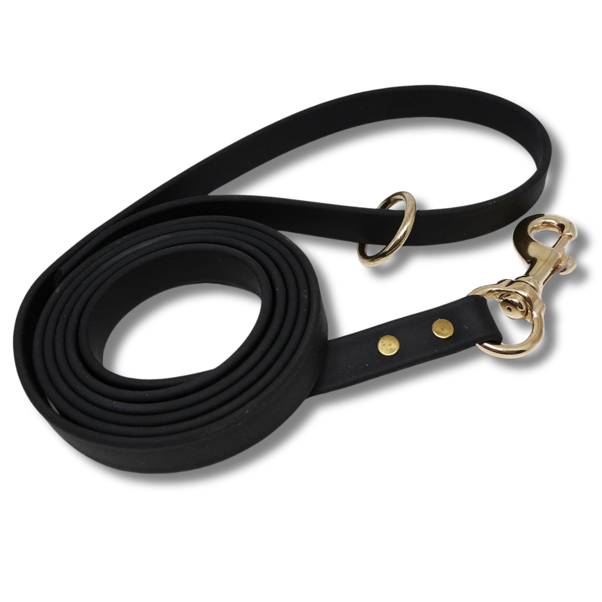 Jim Hodges Dog Training Gummy Dog Leash, Biothane, Dog Training Leash, Made In The Usa, 4 Feet, Various Sizes & Colors (5/8, Black)