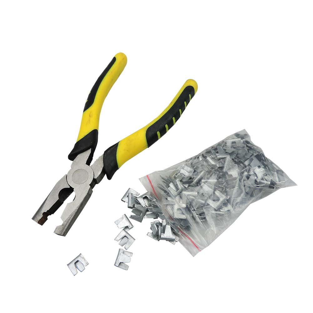 300 Pcs Wire Cage Buckle Clips Poultry Chicken Quail Pigeon Rabbit Pet Cat Cage Building Assembly Kit Cage Snap Clip Clamp (Clip