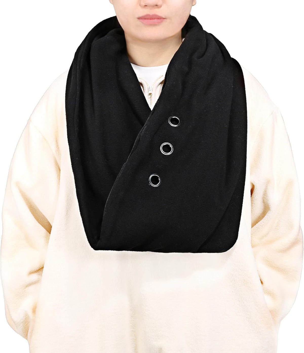 Pet Bonding Scarf (Black) - Carry Bonding Pouch - For Chinchillas, Hedgehogs, Rats, Sugar Gliders, Guinea Pigs, Rabbits, Hamster