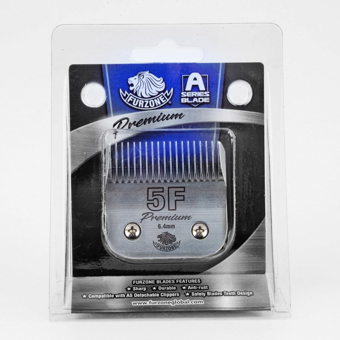 Furzone Detachable Blade - Size 5F Blade 1/4'', Made of Extra Durable Japanese Steel, Compatible with Most Andis, Oster, Wahl A5