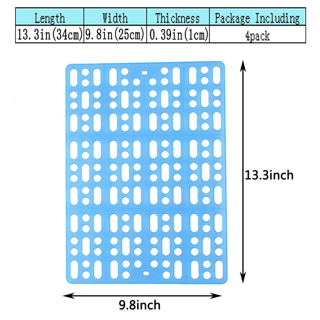 Hamiledyi 4 Pcs Rabbit Cage Mats Small Animal Plastic Feet Pads Floor Mat For Pet Cats Dogs Bunny Hamster Rat Chinchilla Guinea Pig