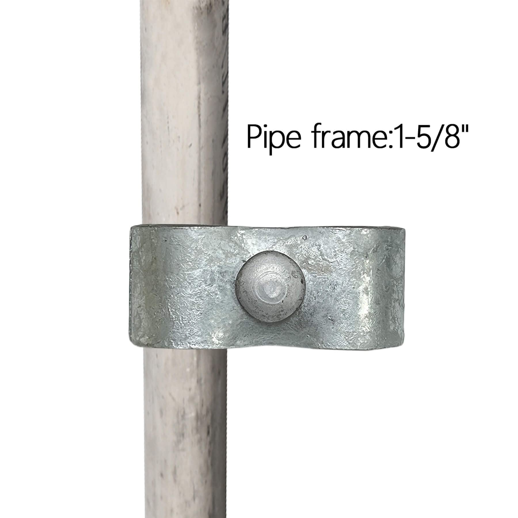 Chain Link Fence Panel Clamps/Galvanized Steel Panel Clamp 1-5/8' (8 Set)/ Kennel Clamps: Chain Link Fence Pipe Panel Frames, Saddle Clamp, Kennel Clamp