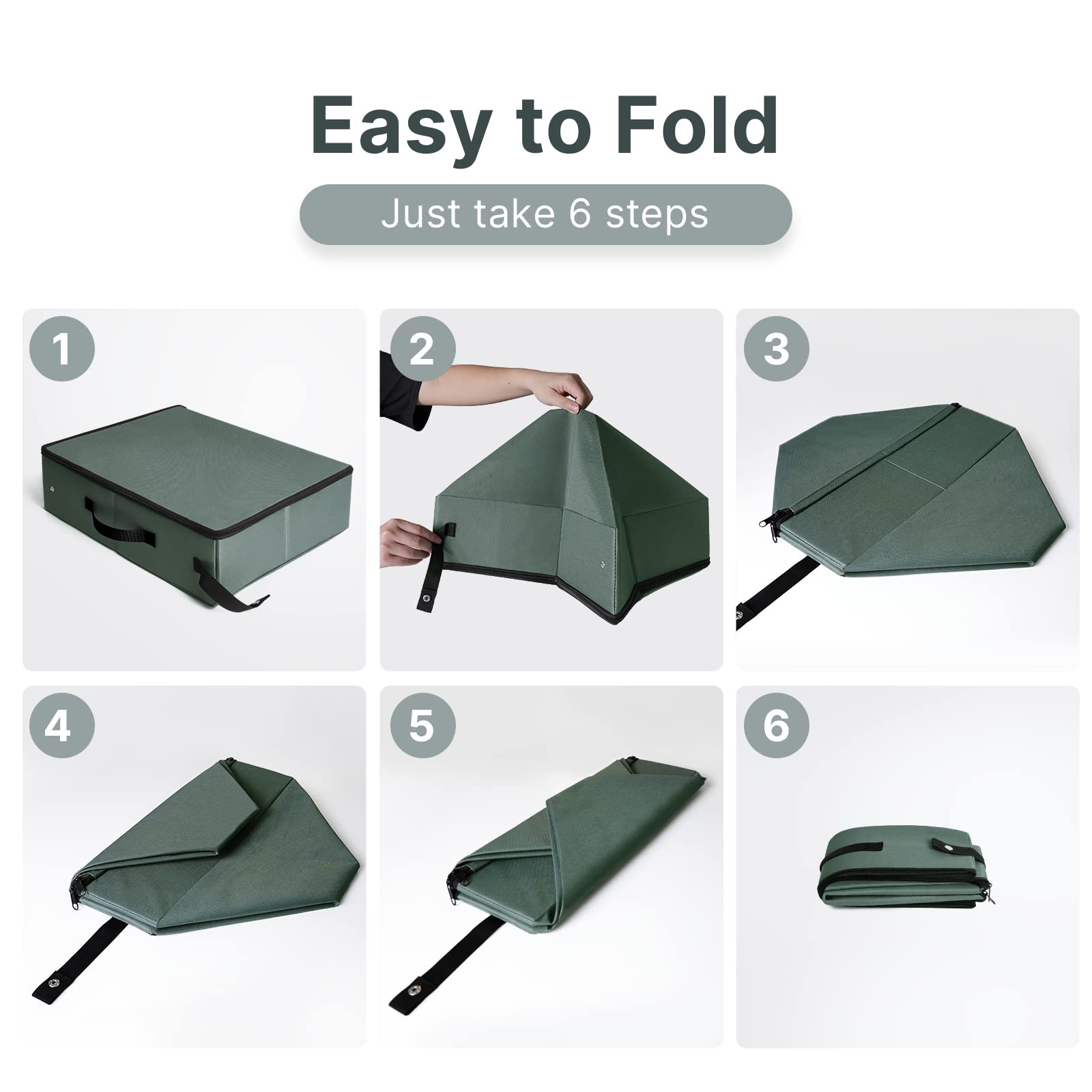 Upgrade Portable Litter Box With Lid, Leak-Proof Collapsible Cat Litter Box Great For Travel Hotel Stays And Road Trip 18X14X5.5