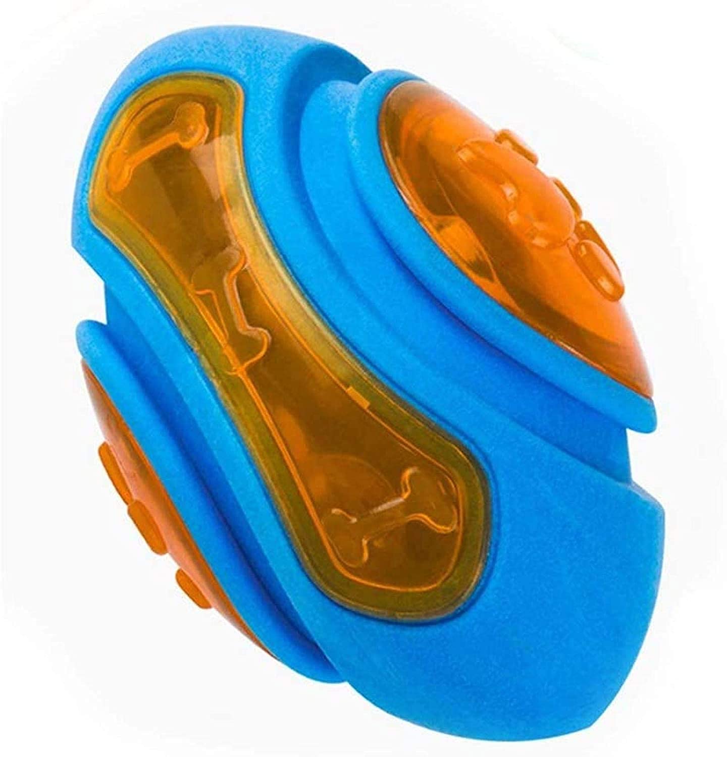 Woofy Dog Toy Rugby Ball Large Size Squeaky Pet Led Light Toy Color May Vary  1 Pcs