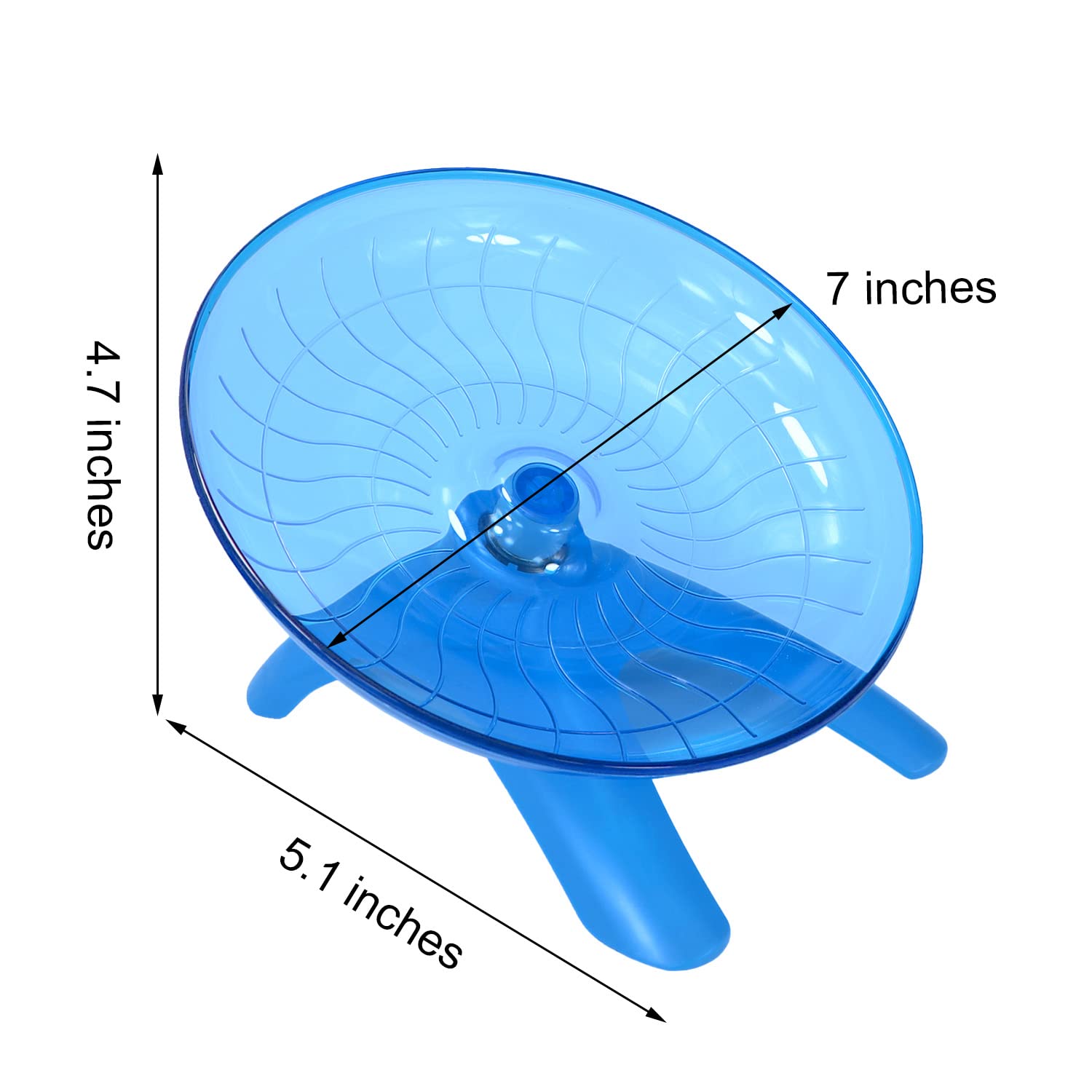 Hamster Wheel Hamster Flying Saucer Silent Exercise Wheel Running Wheel For Dwarf Hamsters Gerbil Mice Small Animals (Blue)