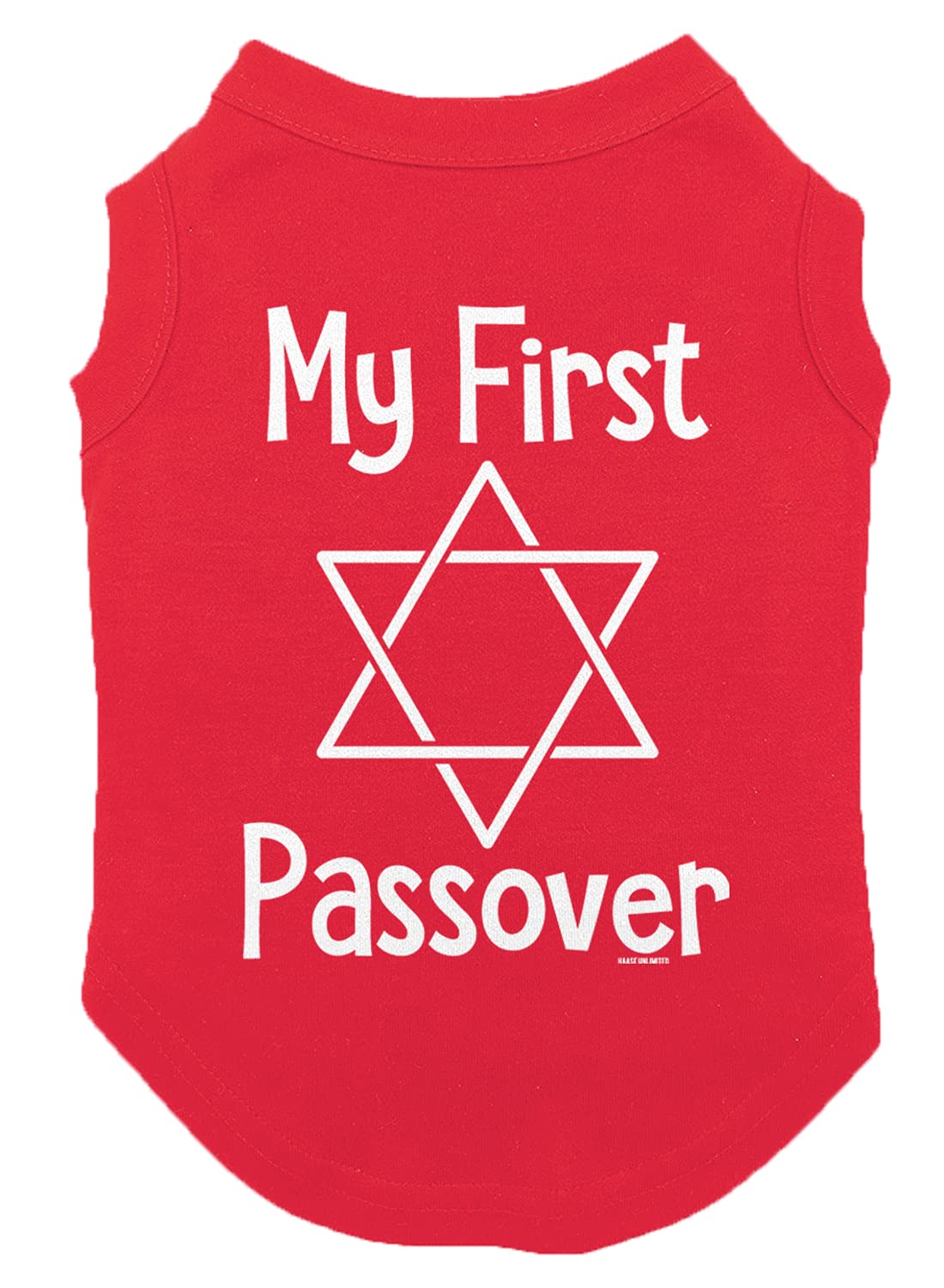 My First Passover - Dog Shirt (Red, Small)