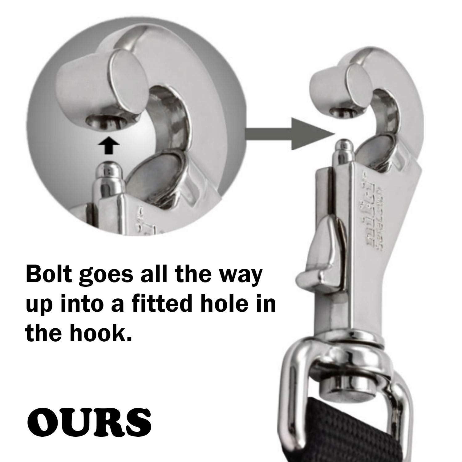 Nifti Safelatch Pet Safety Leash, Black, Med/Large Size